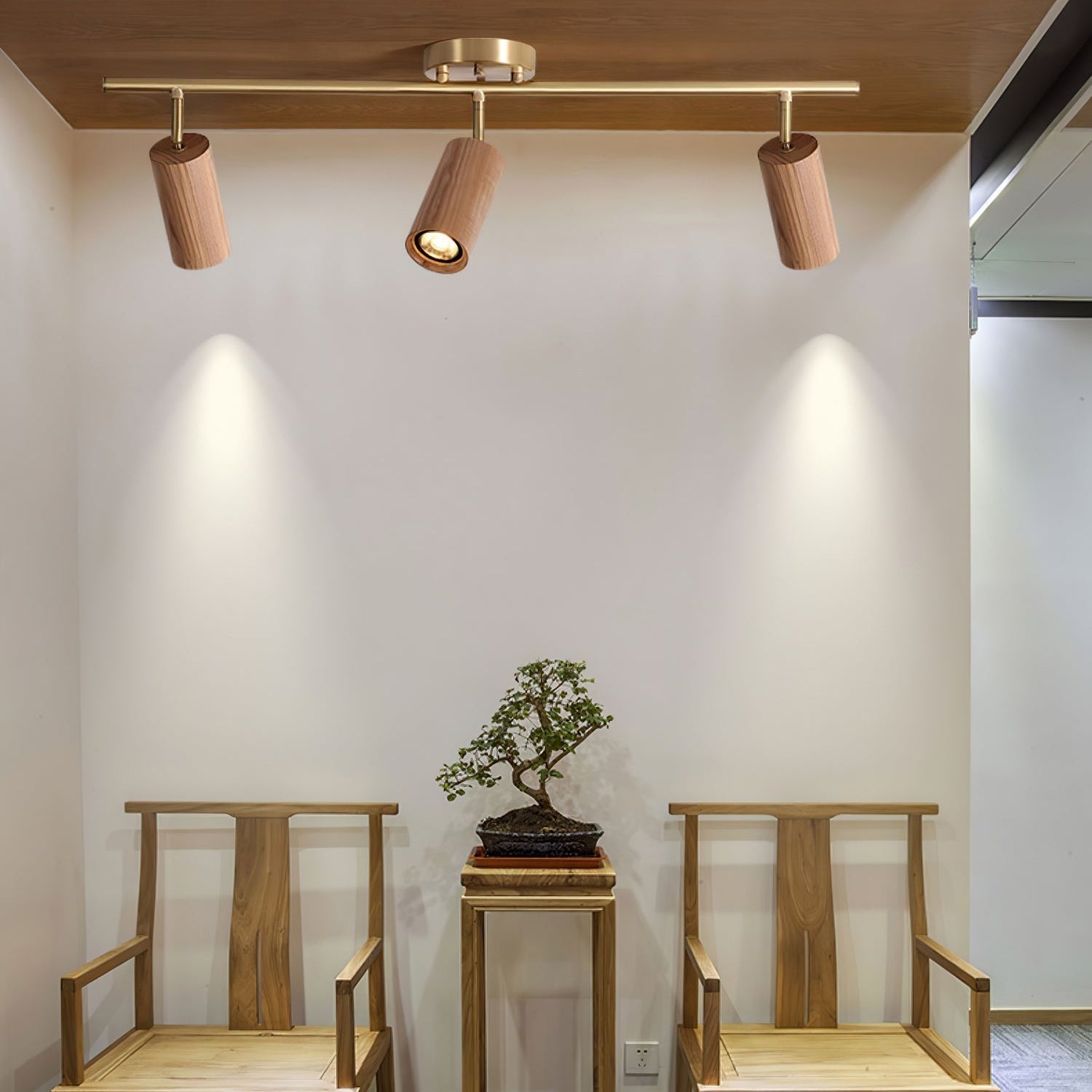 Usolila Modern Minimalist Wood Ceiling Light - Letslighting