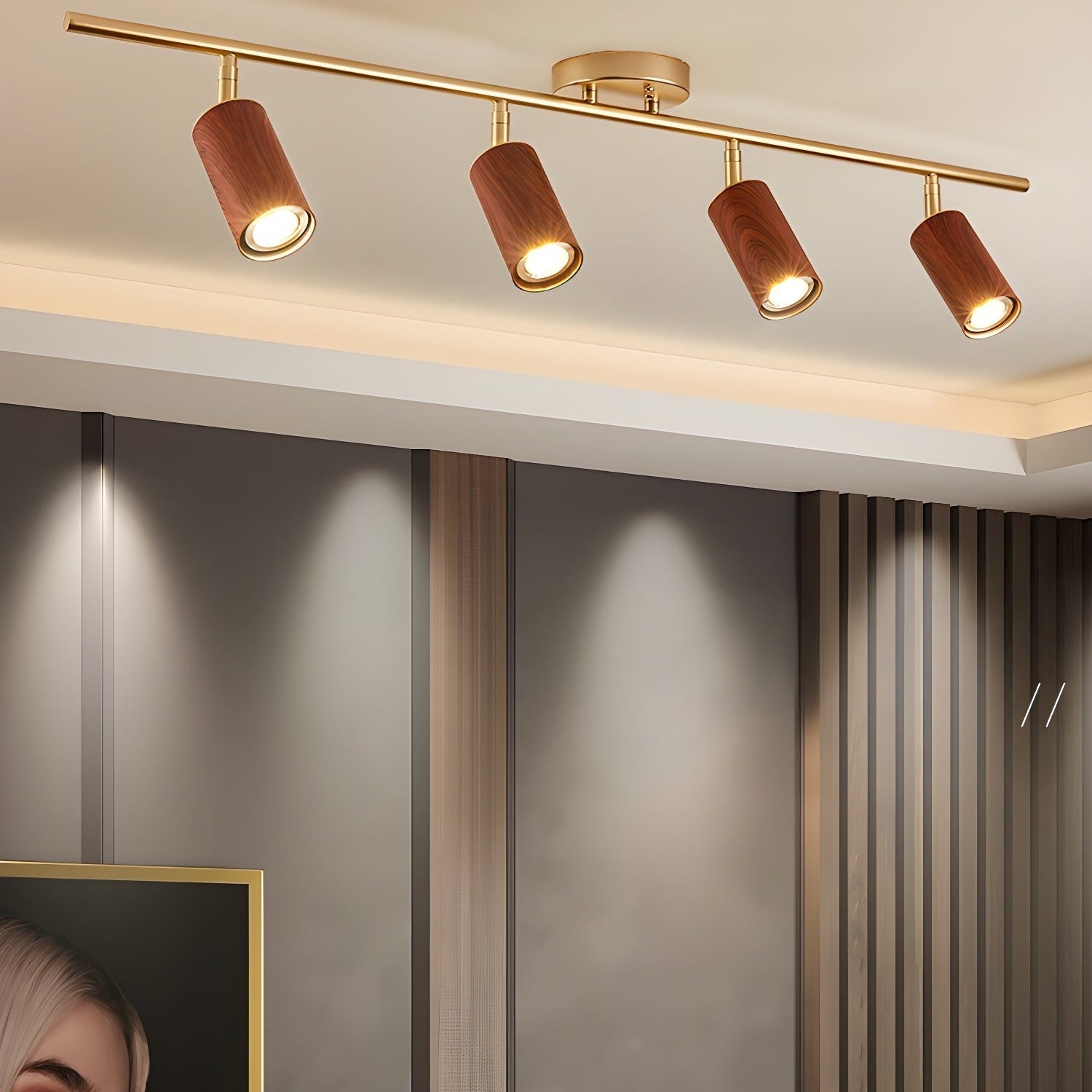 Usolila Modern Minimalist Wood Ceiling Light - Letslighting