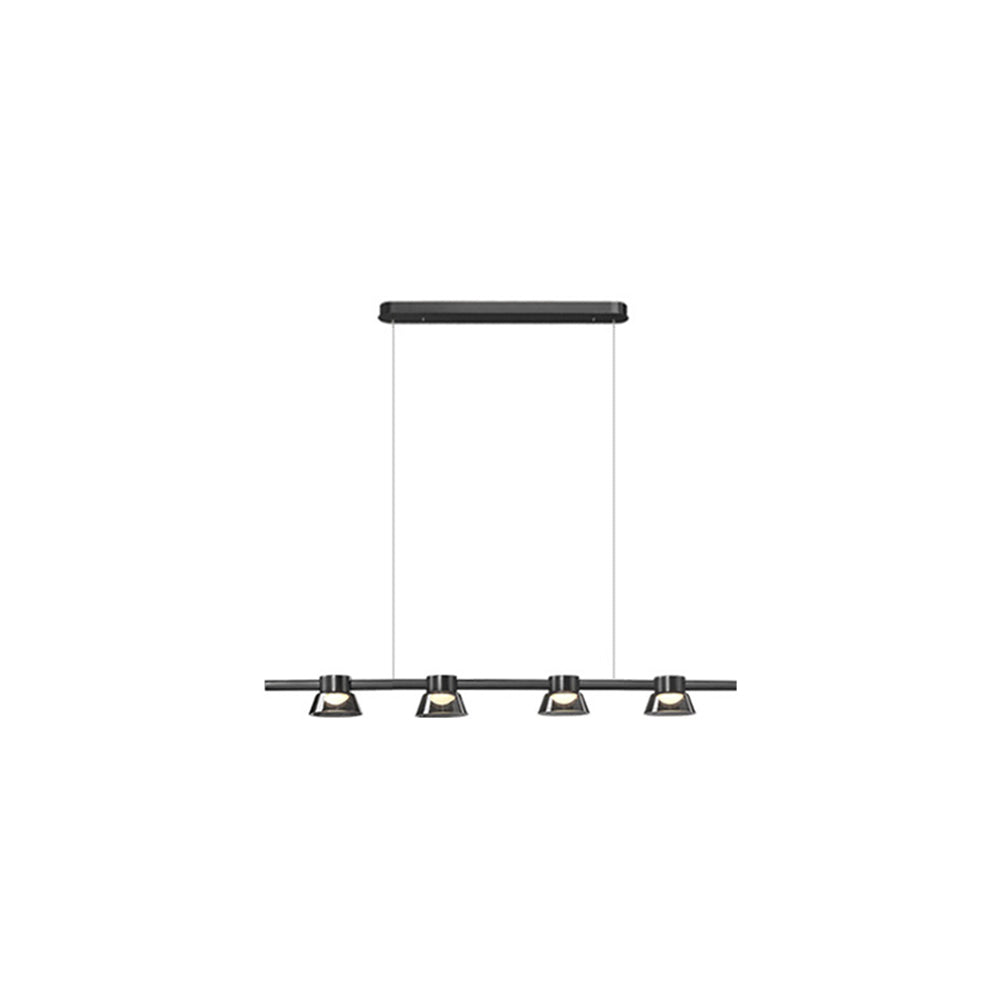 Arisha Modern Linear Metal Pendant Light,Black