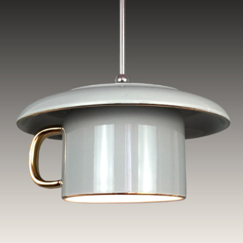 Valentina Urban Cup Ceramic LED Pendant Light Living Room