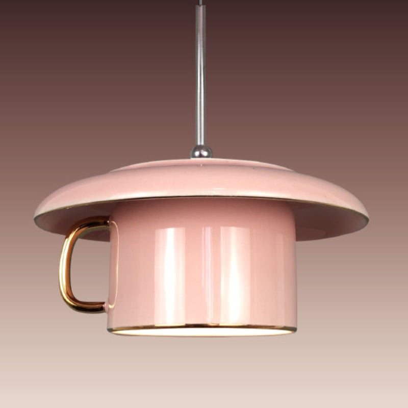 Valentina Urban Cup Ceramic LED Pendant Light Living Room