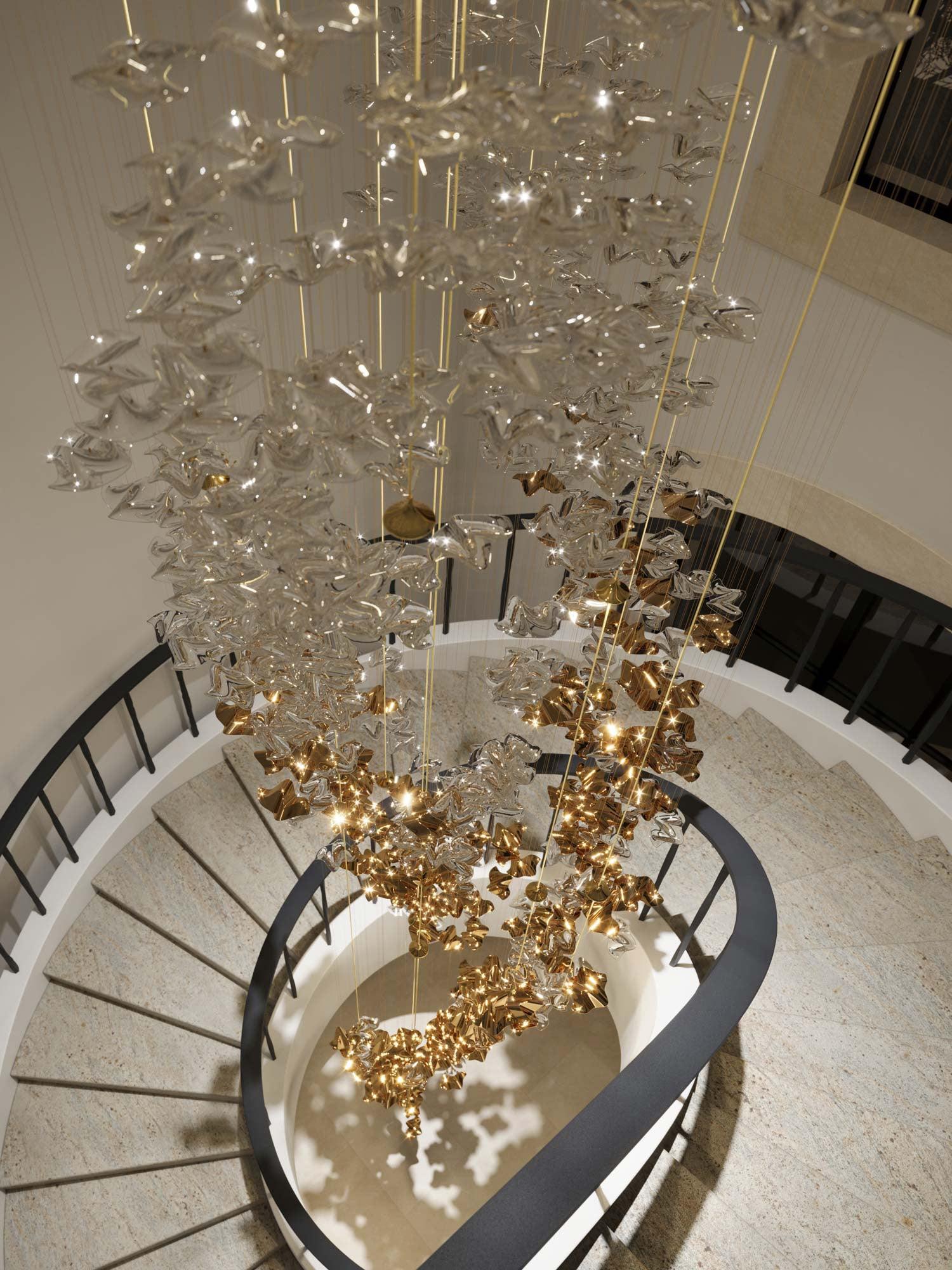 Vecarisra Luxury Tidal Art Glass Pendants Lamp - Letslighting