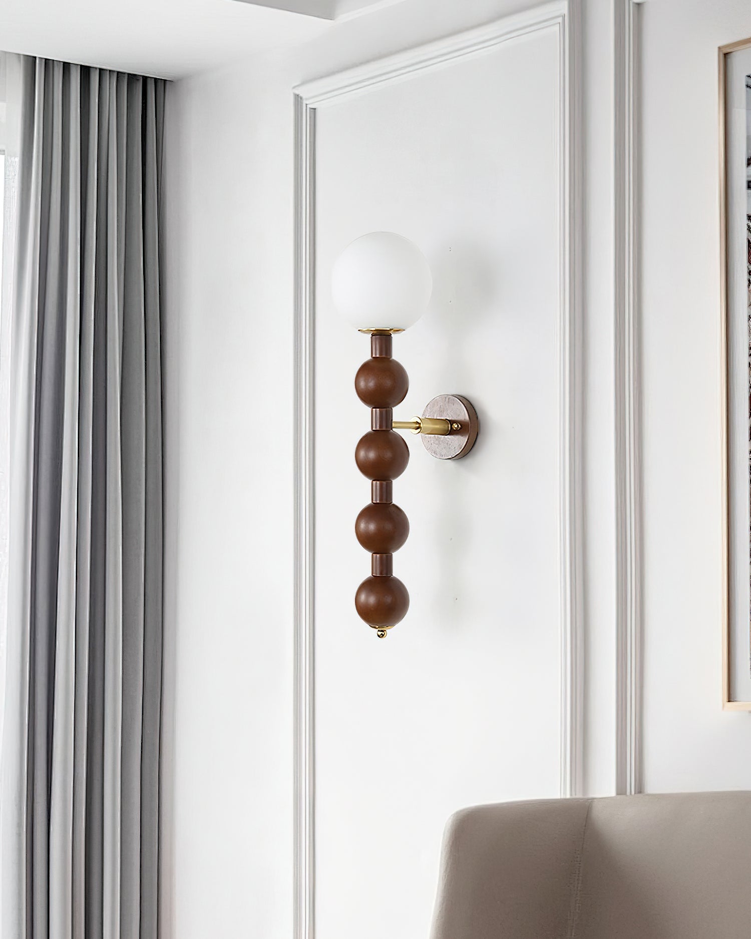Wall Lamp Gourd in Wood and Glass Modern Style - Letslighting