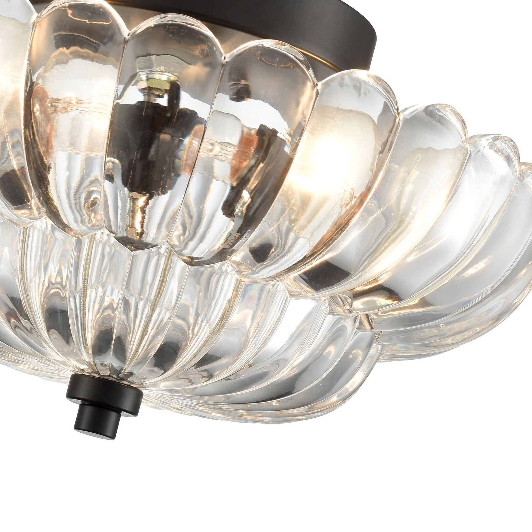 Arisha Modern Umbrella Glass Flush Mount Ceiling Light