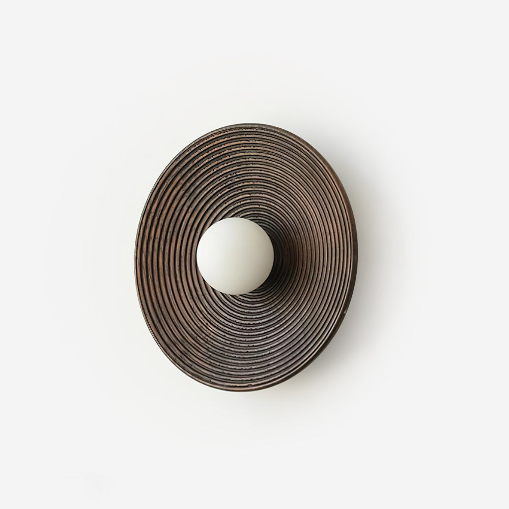 Serena Applique Murale Bois Rond Minimaliste - Neutralighting