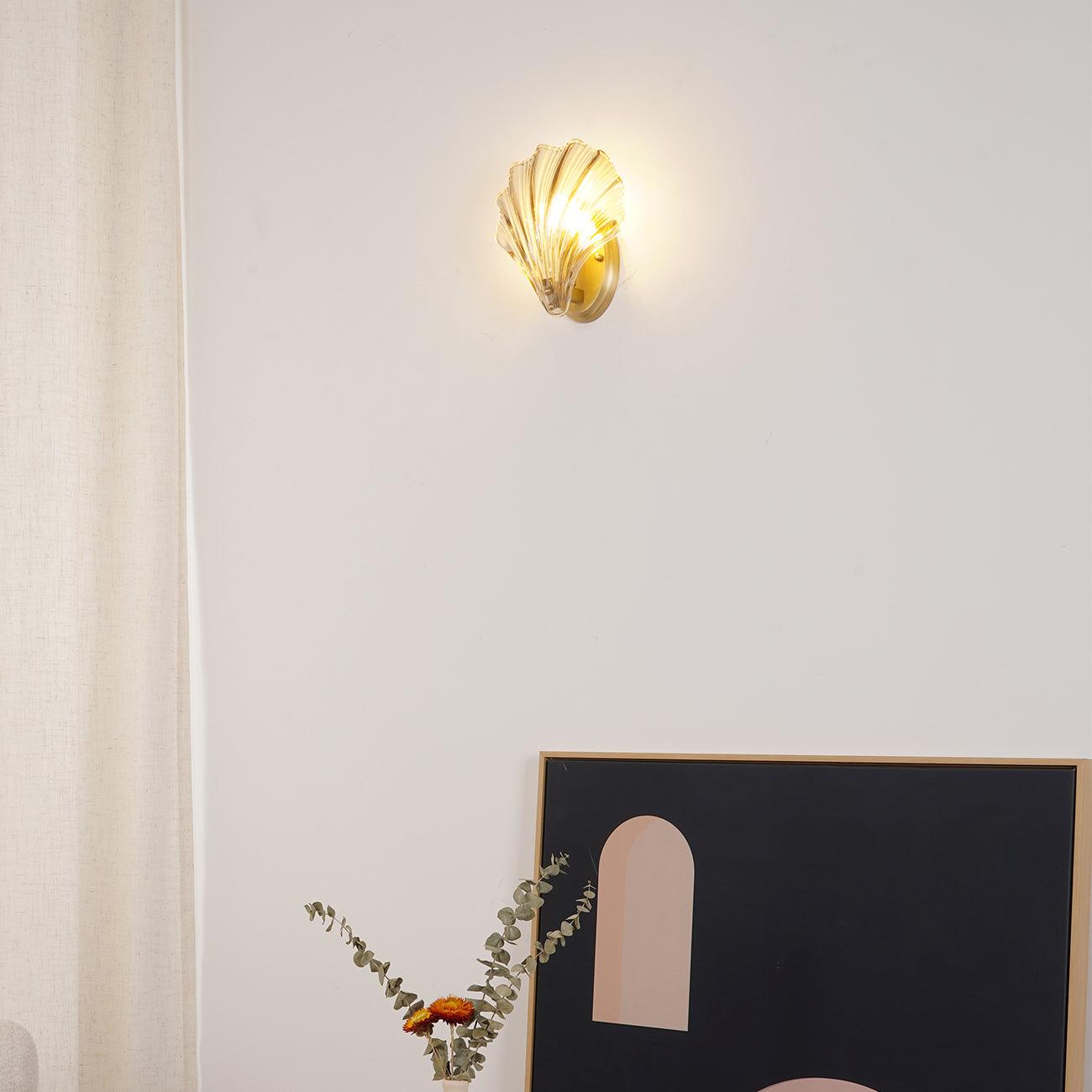Respected Applique Murale en Verre et Laiton Premium - Neutralighting