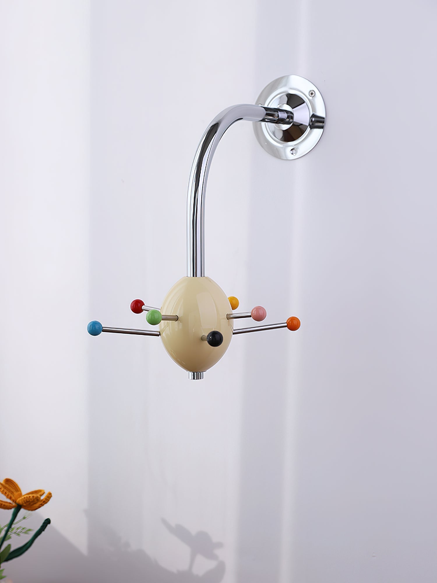Sputnik Wall Coat Rack Colorful Hooks Modern Hallway - Letslighting