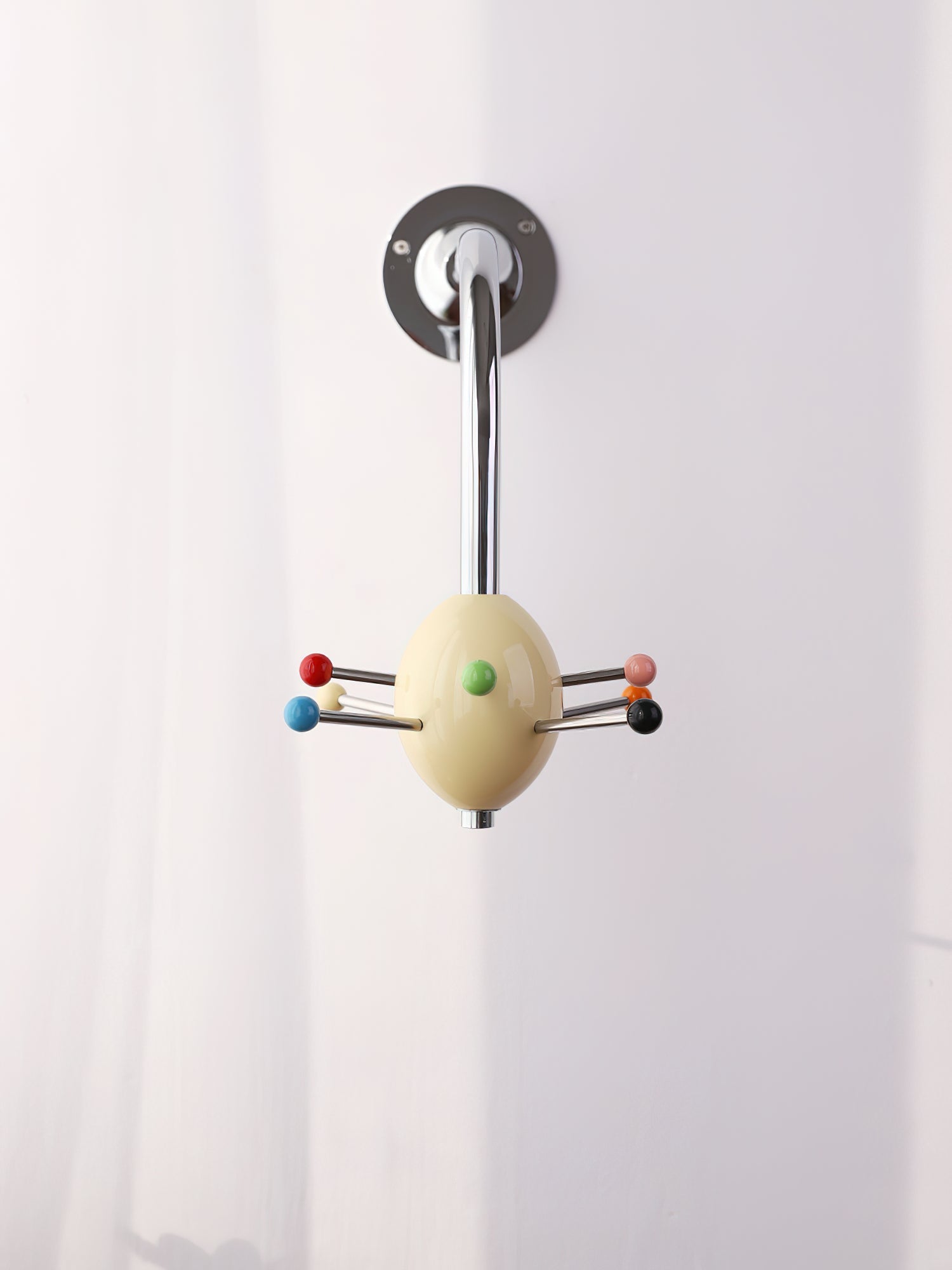 Sputnik Wall Coat Rack Colorful Hooks Modern Hallway - Letslighting