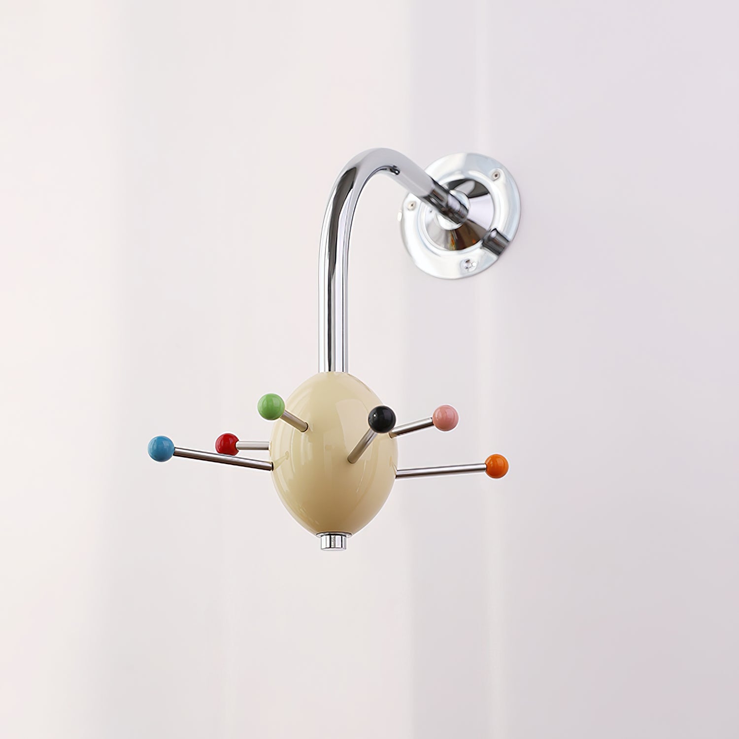 Sputnik Wall Coat Rack Colorful Hooks Modern Hallway - Letslighting