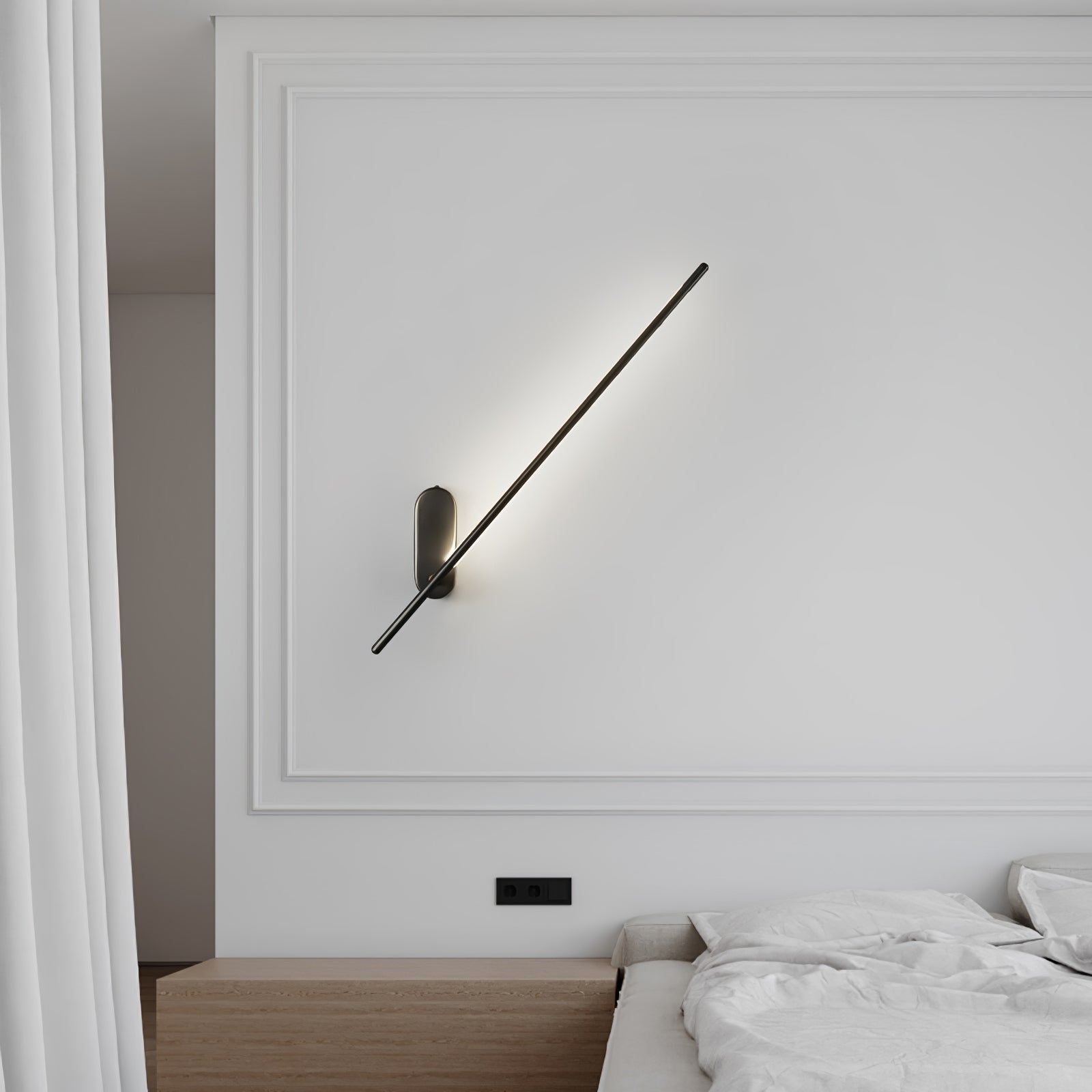 Marissa Applique Murale Bâton Laiton - Neutralighting