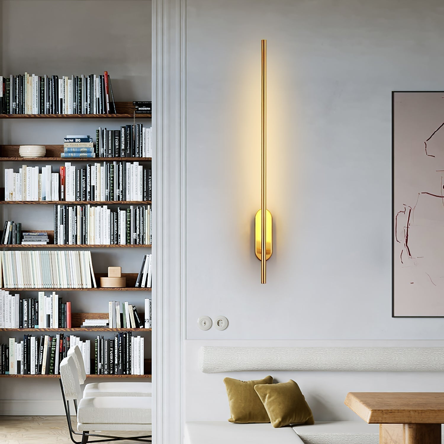 Marissa Applique Murale Bâton Laiton - Neutralighting