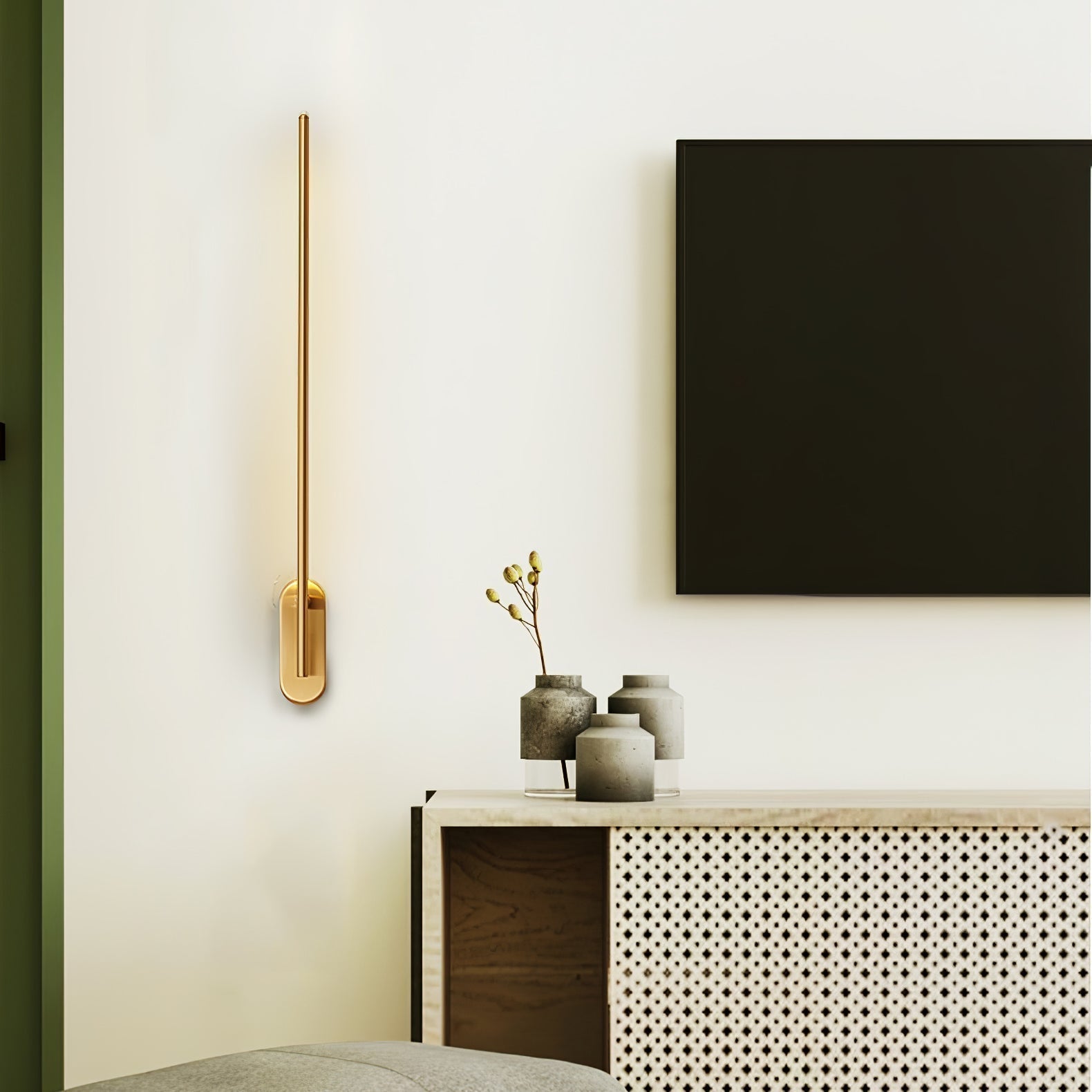 Marissa Applique Murale Bâton Laiton - Neutralighting