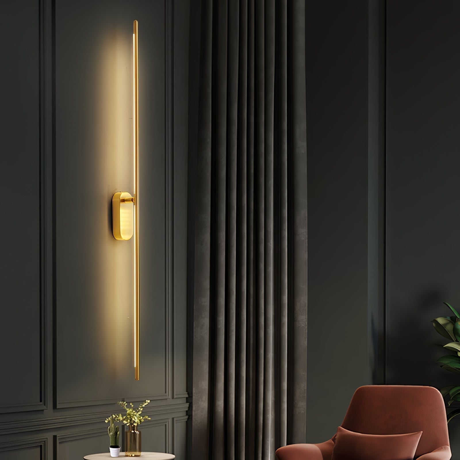 Marissa Applique Murale Bâton Laiton - Neutralighting