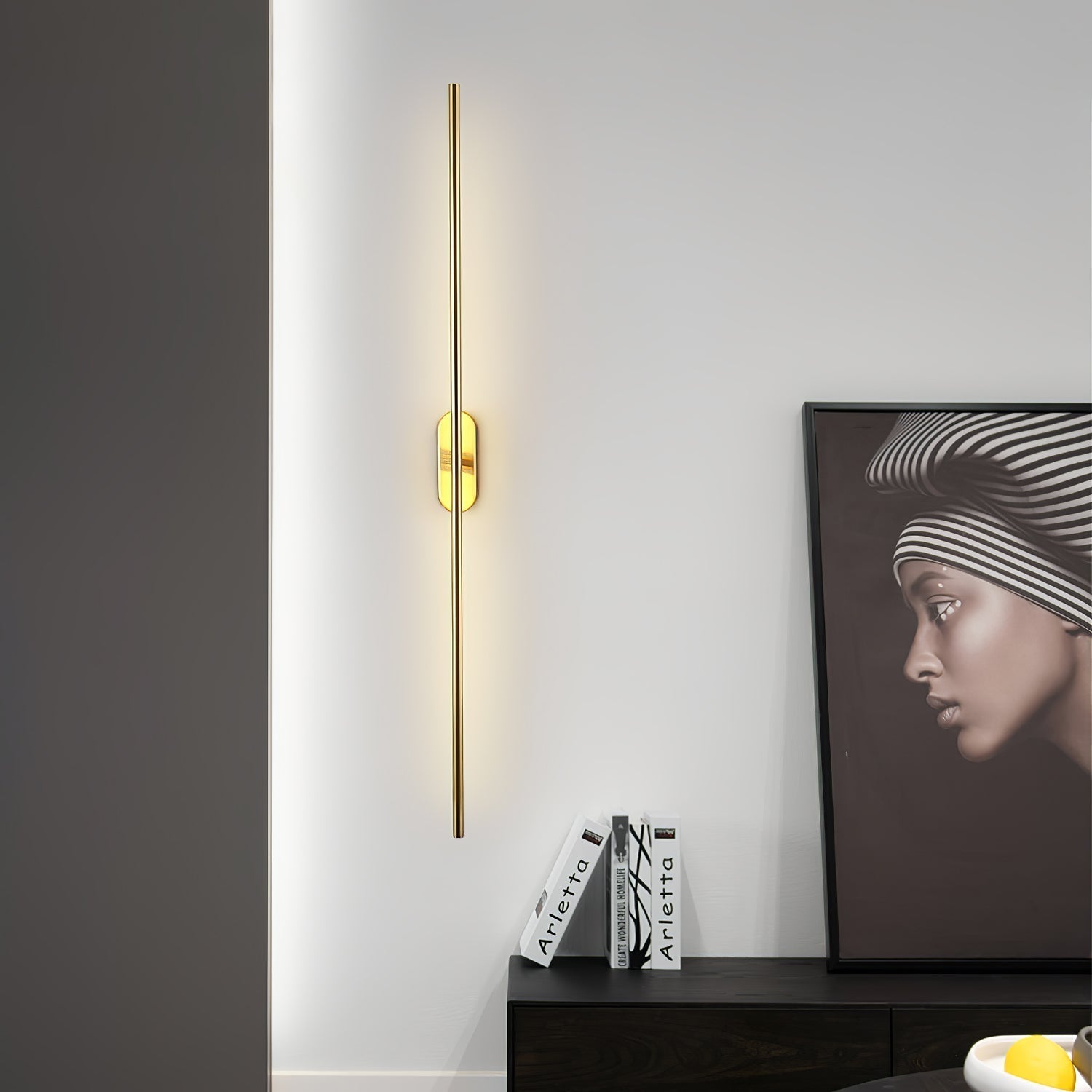 Marissa Applique Murale Bâton Laiton - Neutralighting