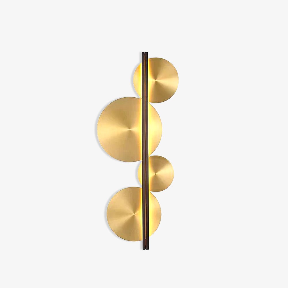 Lustra Applique Murale Dorée Circulaire Sculpturale - Neutralighting