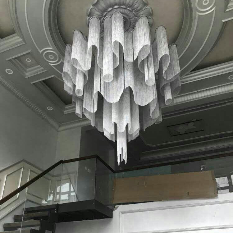 Lustra Pendant Lamp Stream Chain Nickel - Letslighting