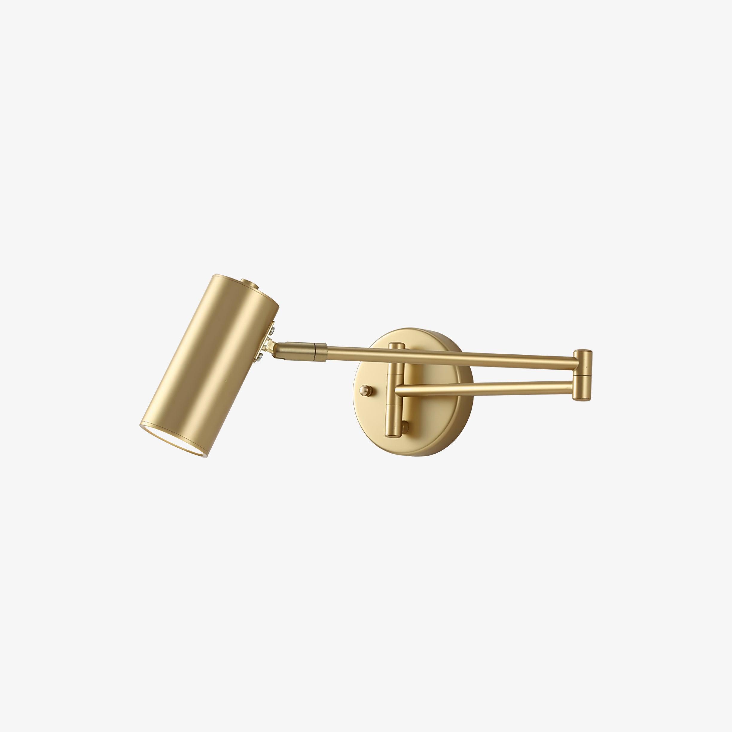 Lustra Wall Sconce Brass Swing Arm Adjustable - Letslighting