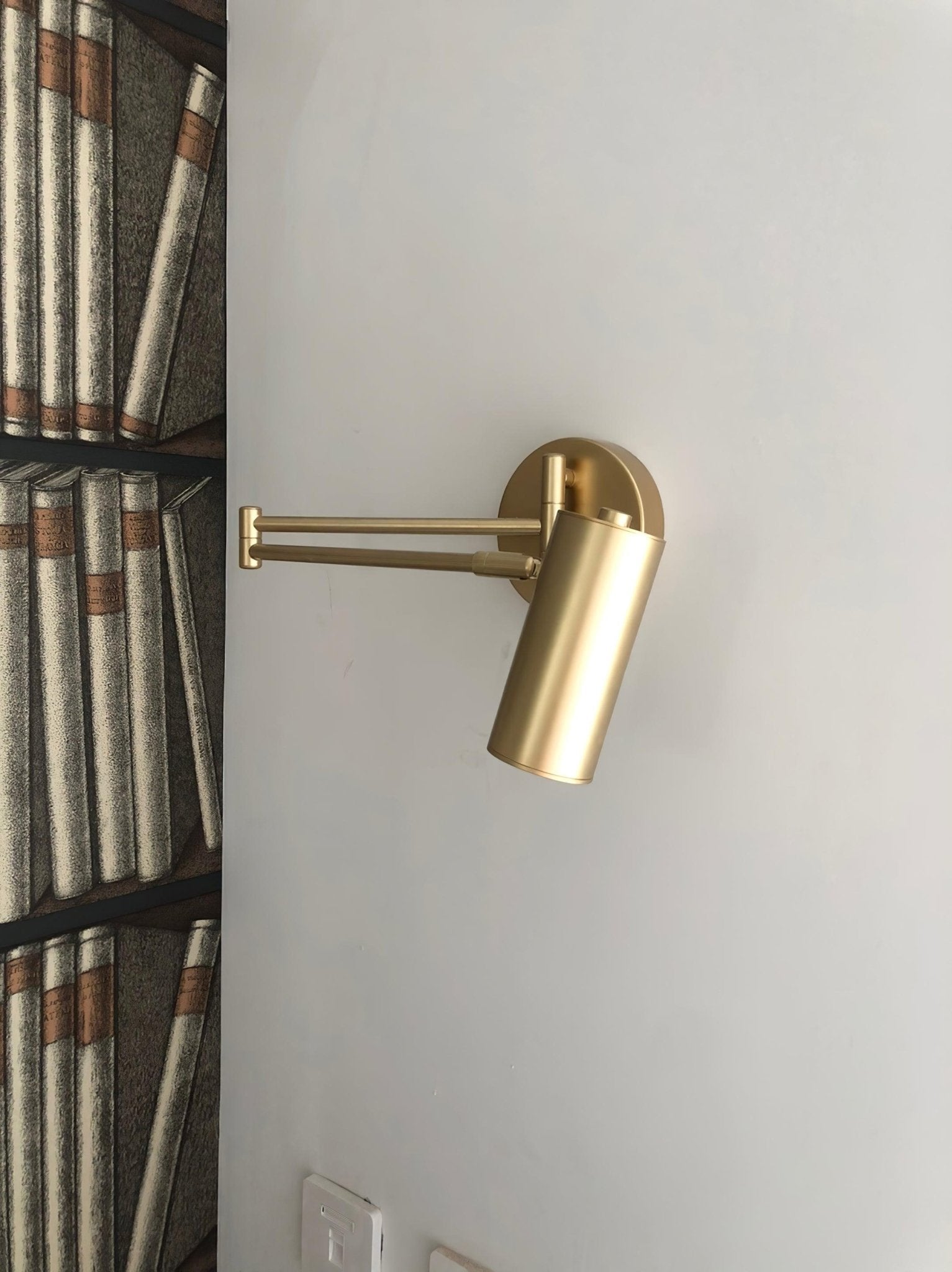 Lustra Wall Sconce Brass Swing Arm Adjustable - Letslighting