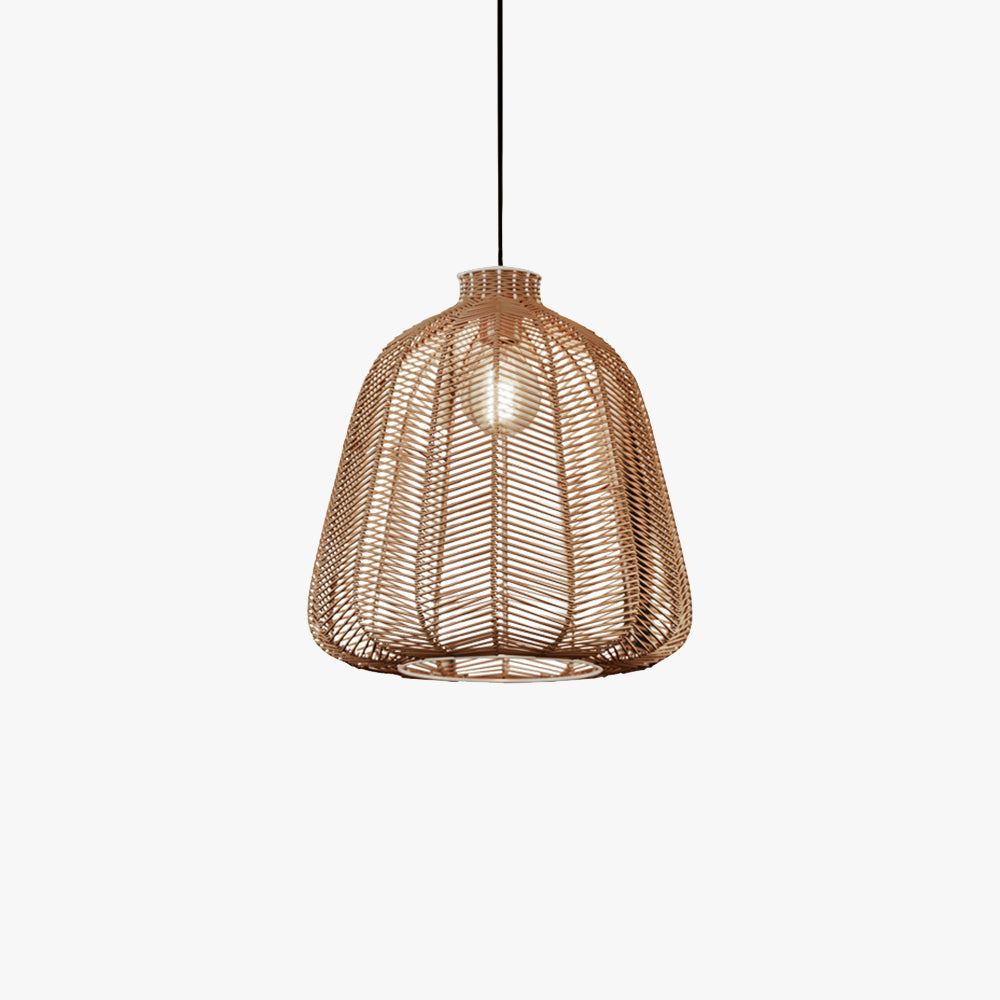 Muto Minimalist LED Pendant Light Rattan Living Room Bedroom Bar