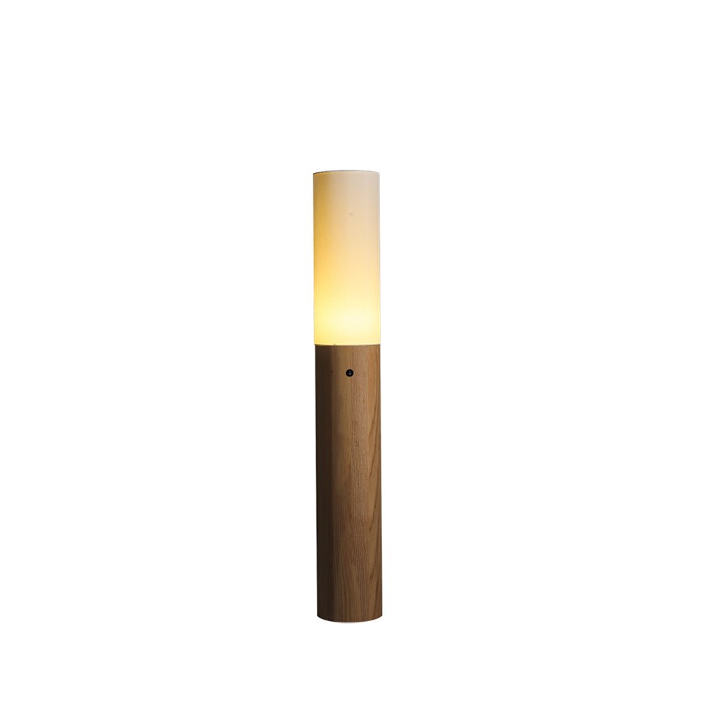 Vero Timber Column Floor Lamp - Letslighting