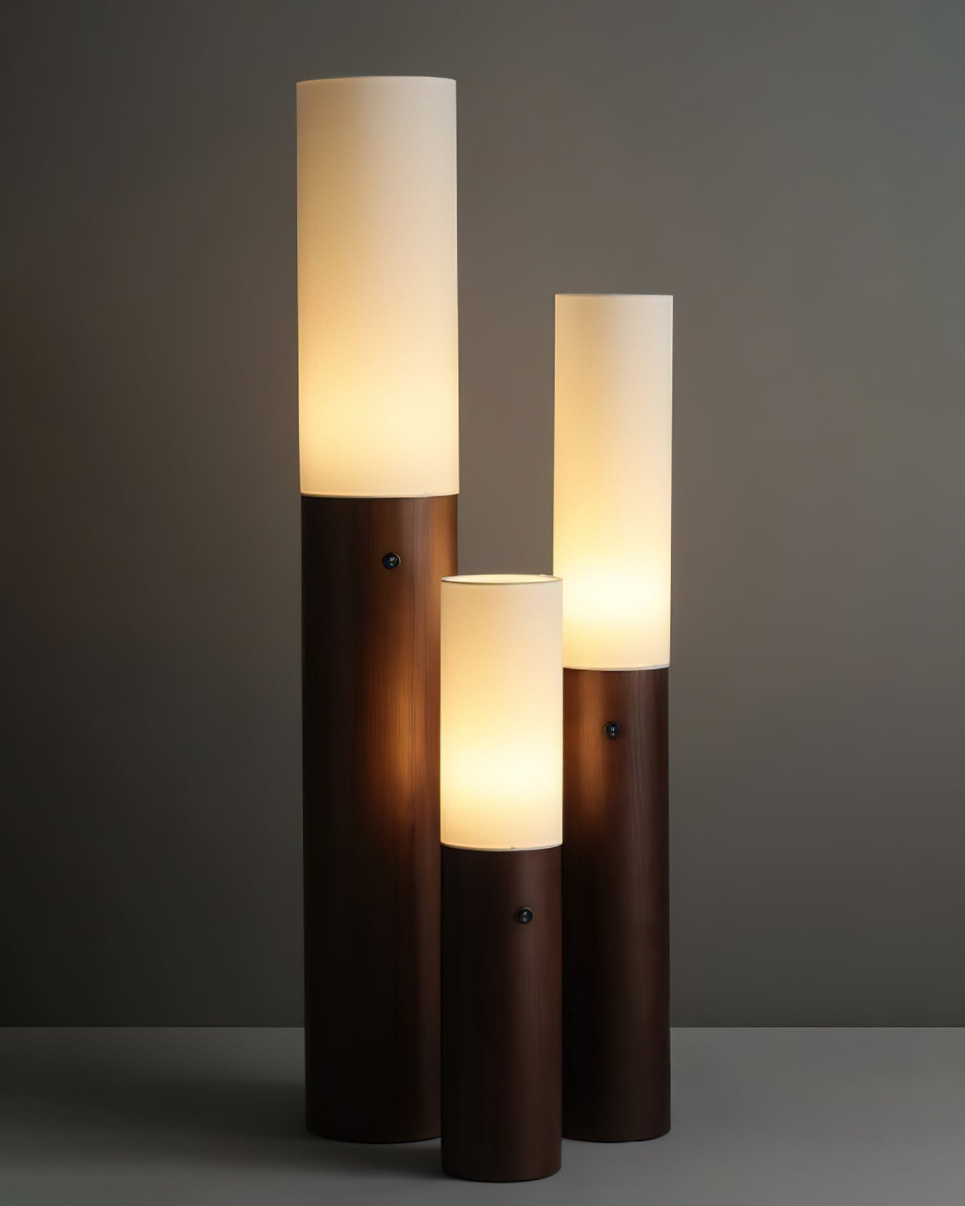 Vero Timber Column Floor Lamp - Letslighting