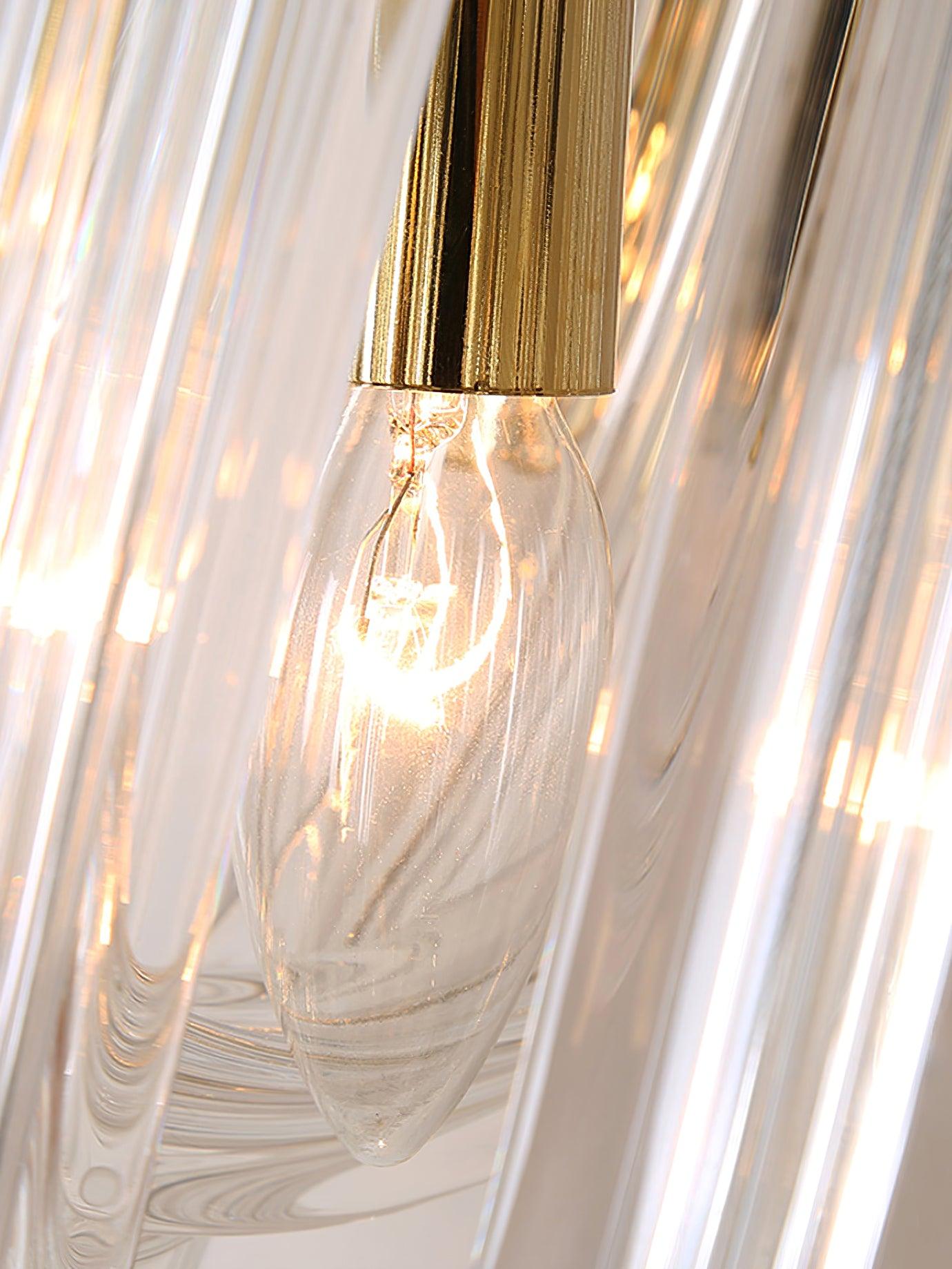 Aurora Wall Lamp Trevi Murano Glass Gold Modern Luxury - Neutralighting