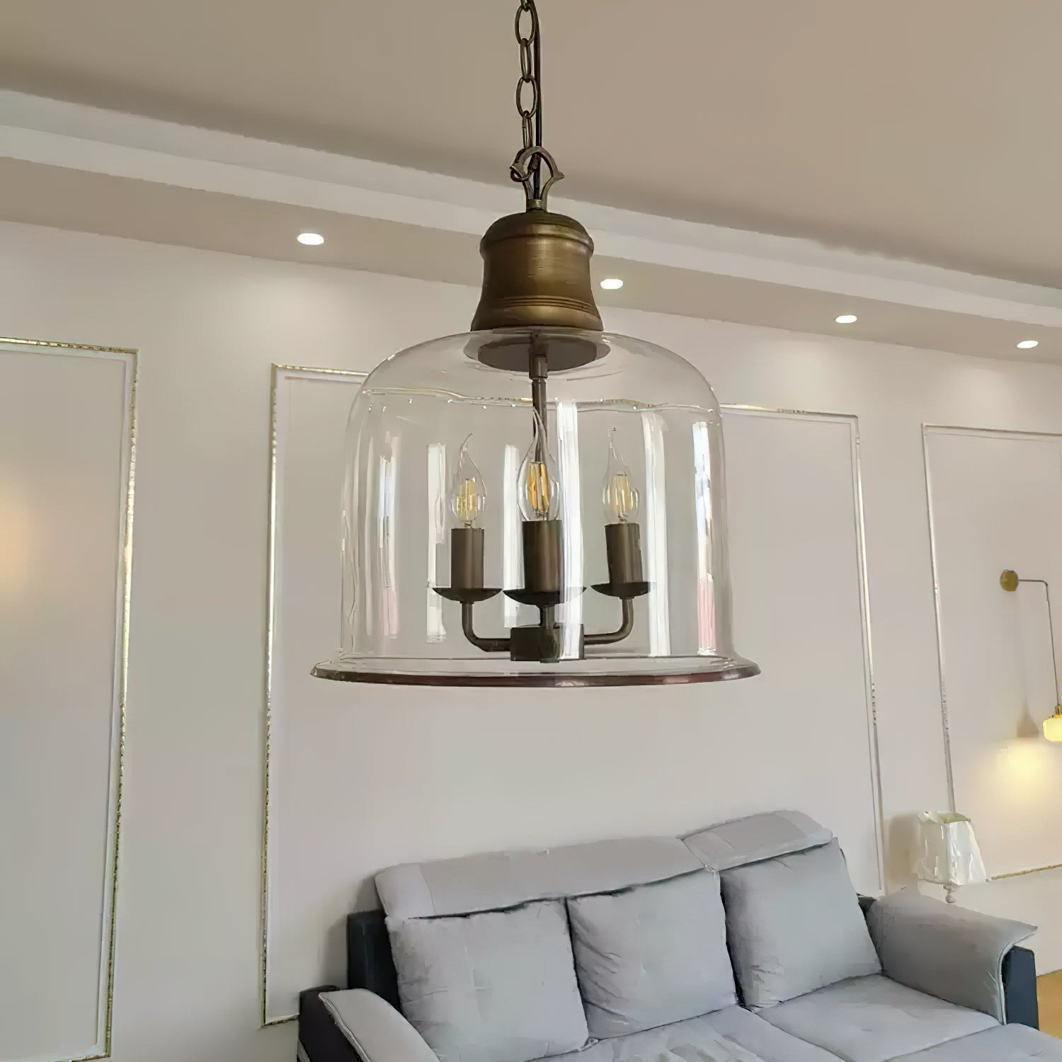 Sysolion Vintage Elegance Glass Pendant Lamp - Letslighting