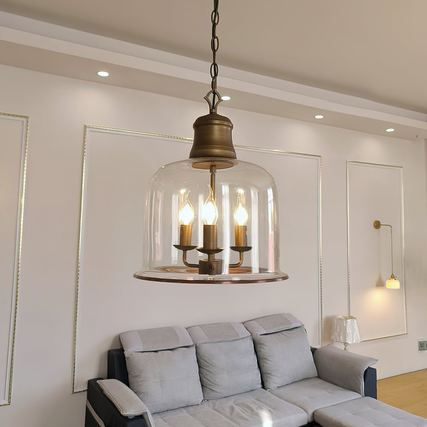 Sysolion Vintage Elegance Glass Pendant Lamp - Letslighting