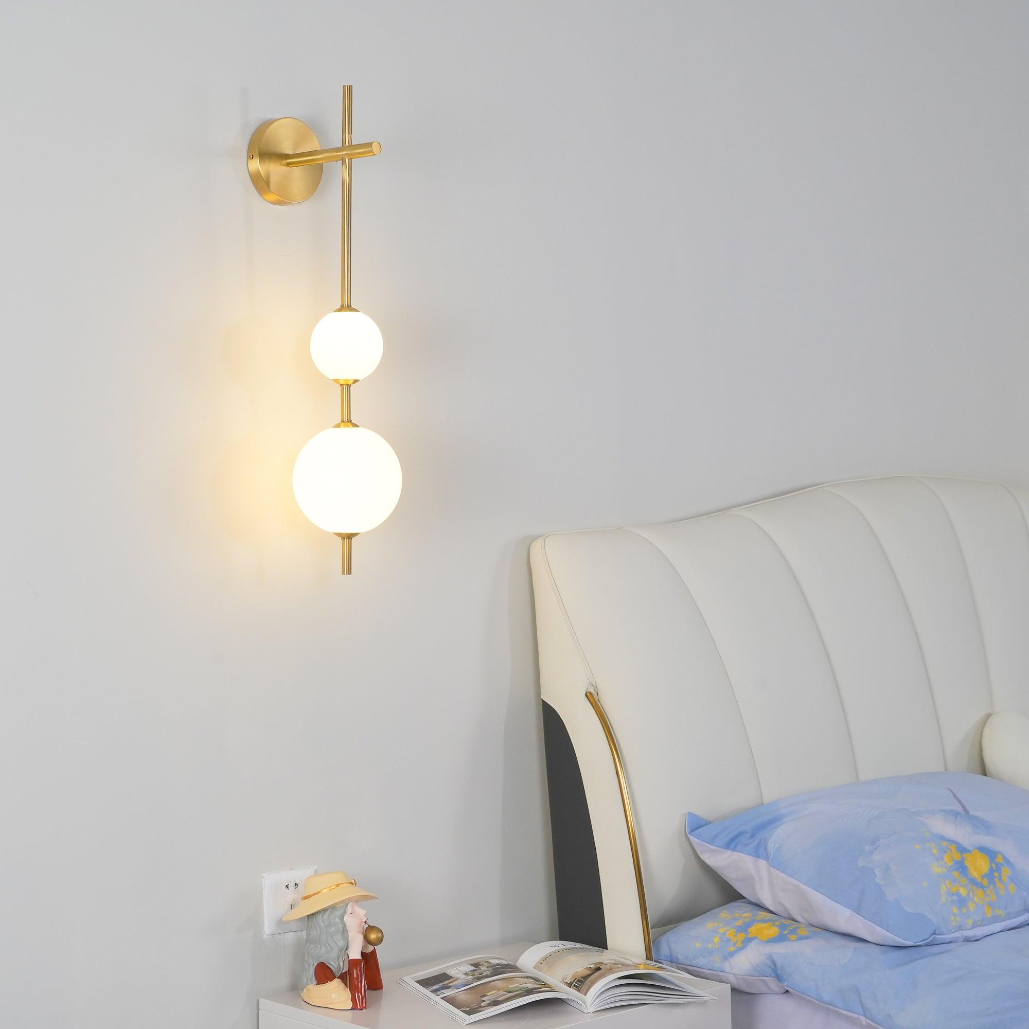 Ilraeia Vertical Globe Plug-in Wall Lamp - Neutralighting