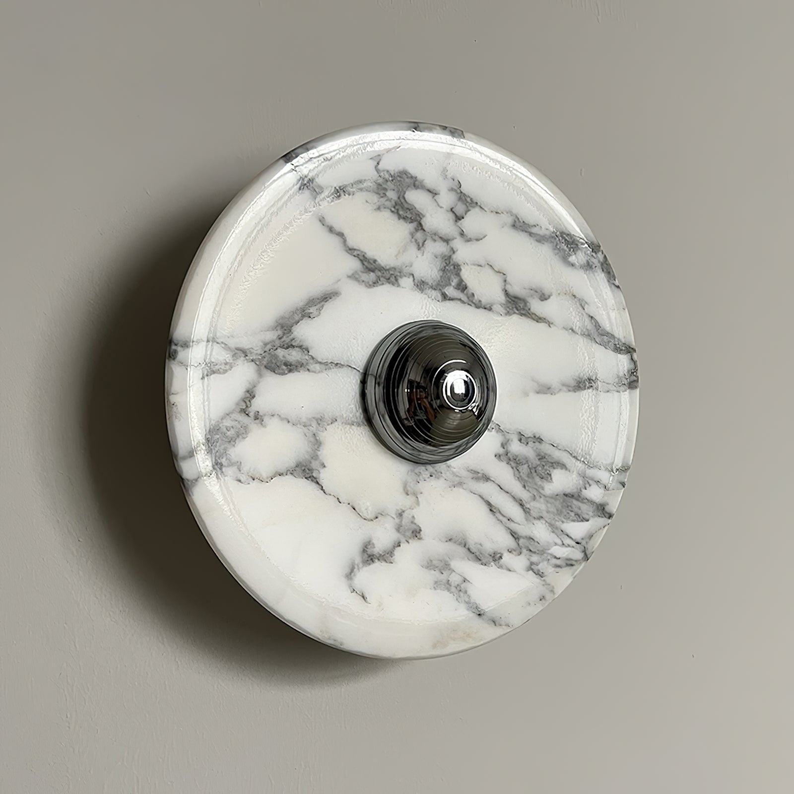 Sfera Applique Murale Moderne LED Disque en Marbre - Neutralighting
