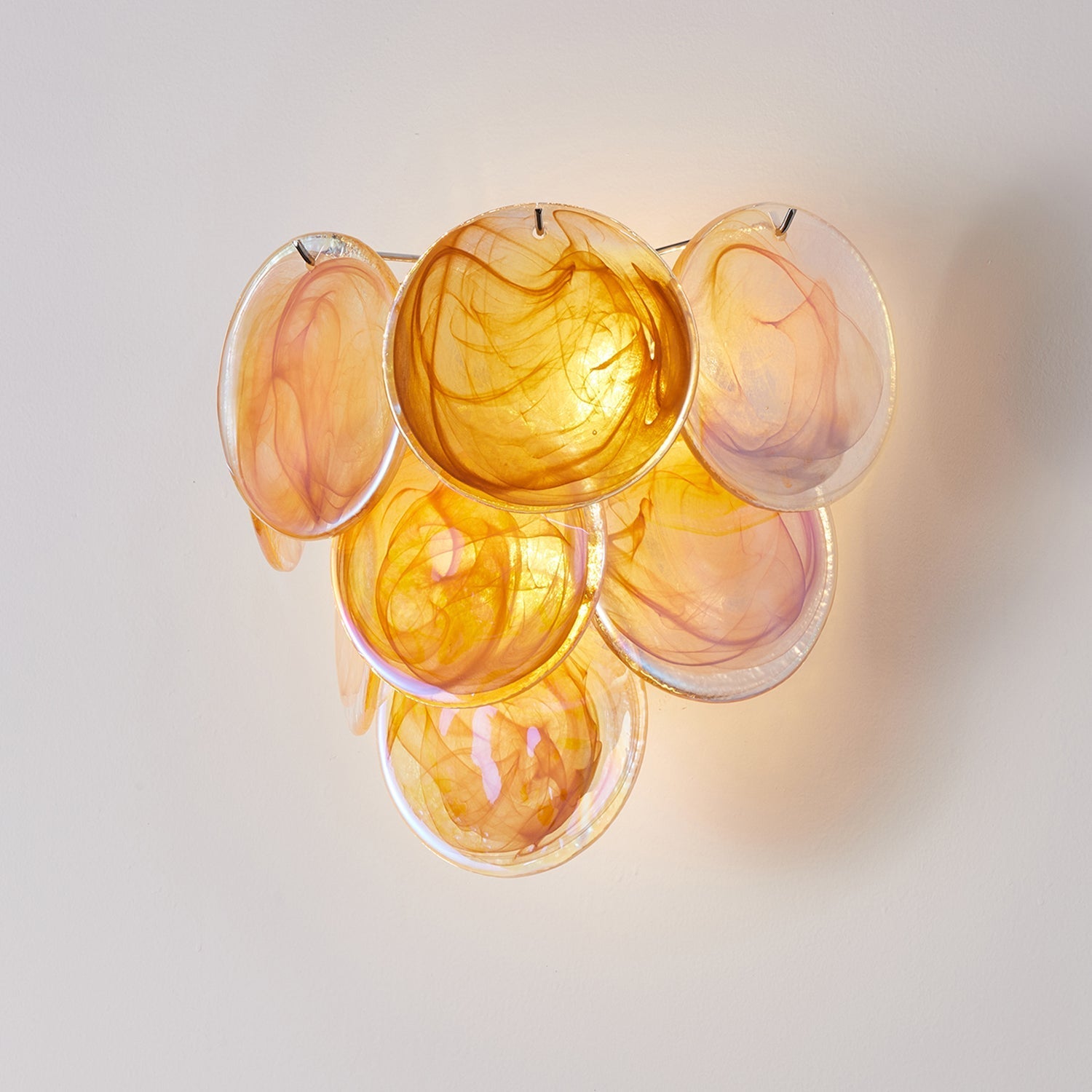 Vivelle Wall Light Ethereal Glass Petal - Letslighting