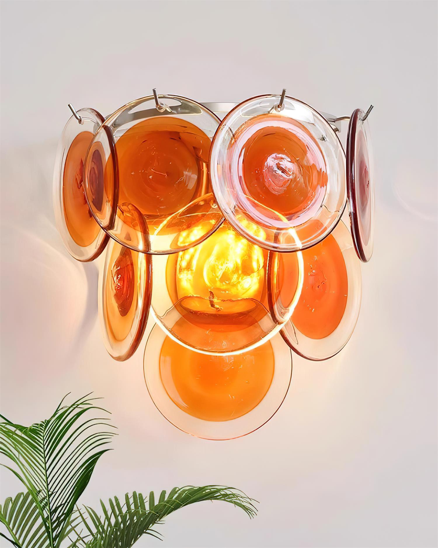 Vivelle Wall Light Ethereal Glass Petal - Letslighting