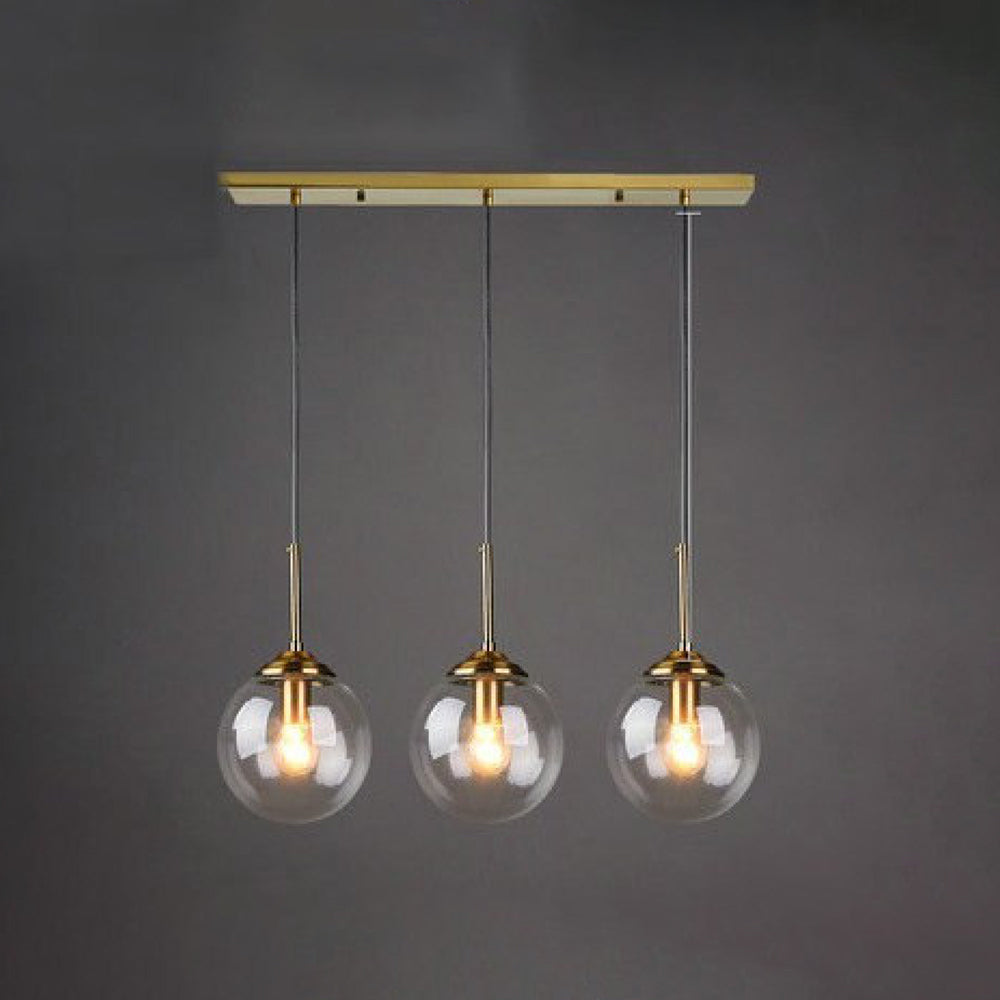 Valentina Designer Bubble Glass Pendant Light, Smoke/Clear/Amber
