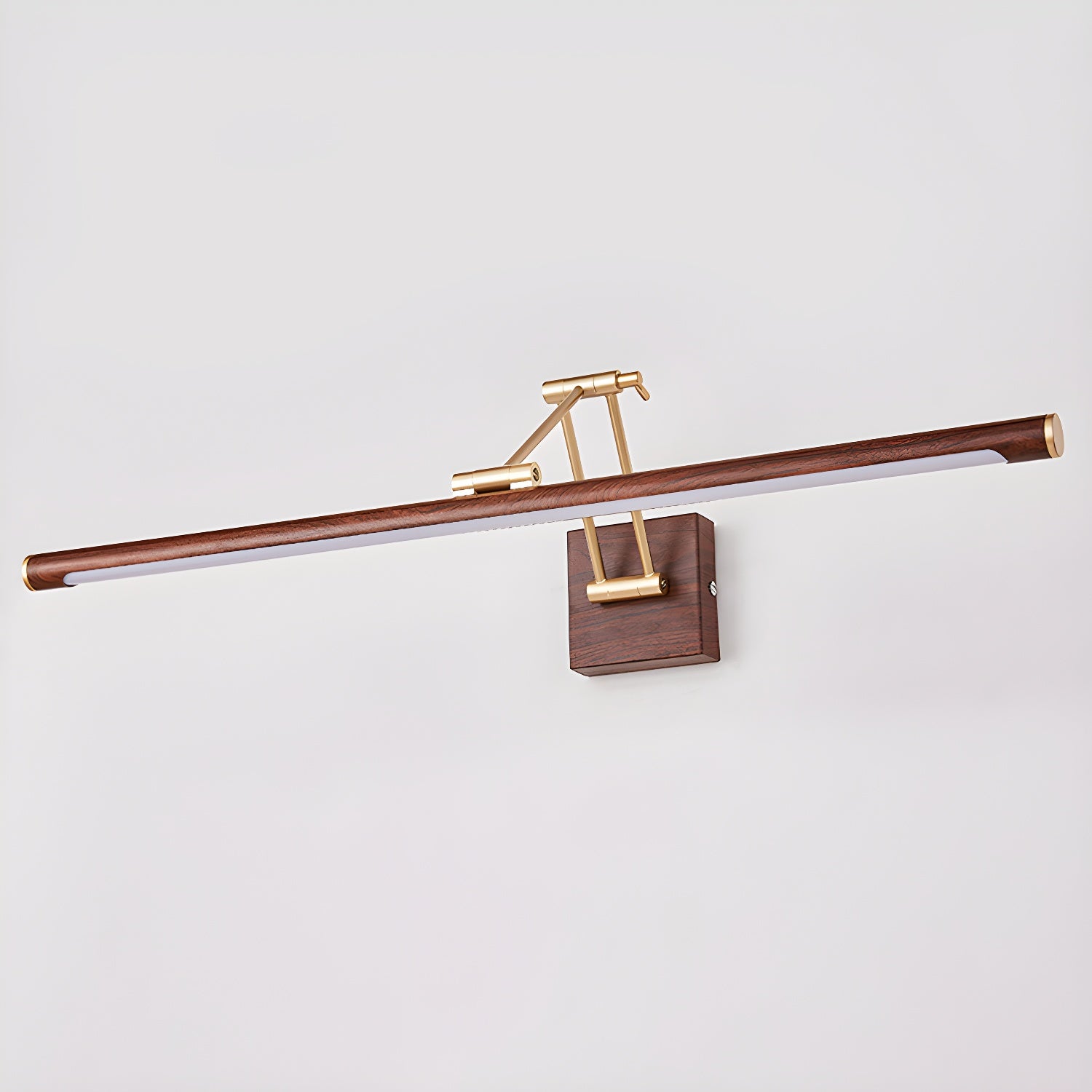 Walnut Color Linear Adjustable Wall Light - Blowlighting
