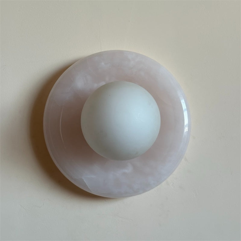 Aursilos Premium Nordic Art White Jade Glass Sconce Wall Lamp - Letslighting