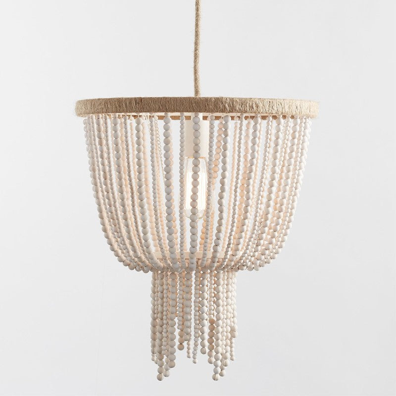 Himinuvyi Modern Beaded Wooden Rope Chandelier - Letslighting