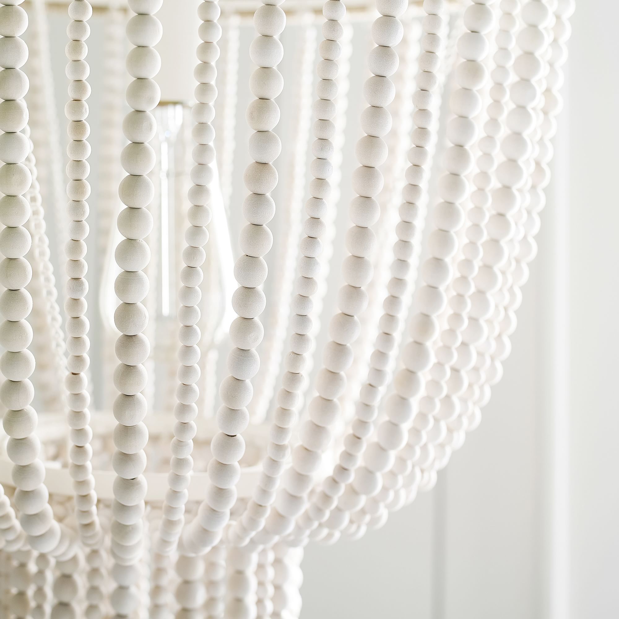 Himinuvyi Modern Beaded Wooden Rope Chandelier - Letslighting