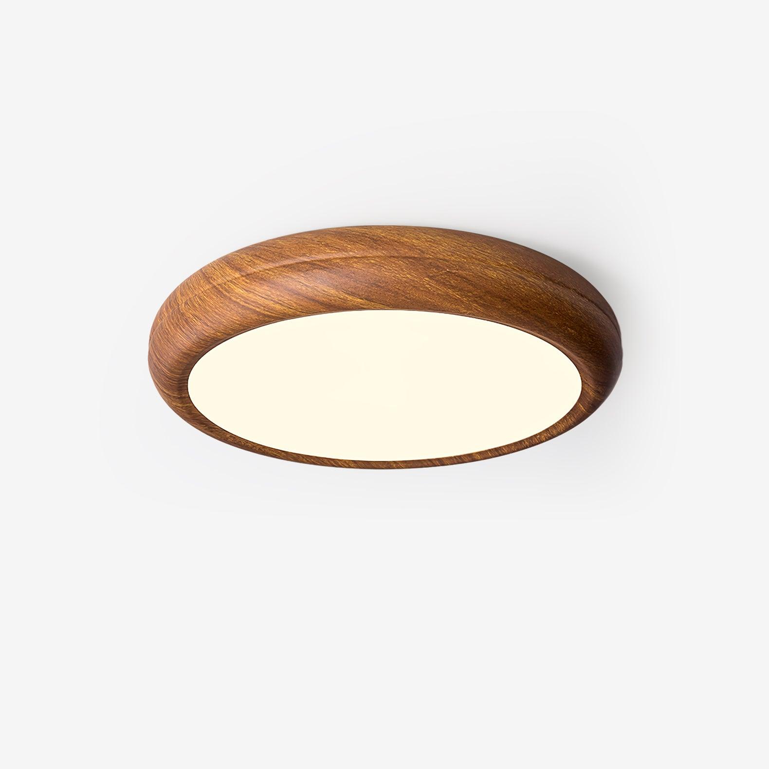 Orbis Wood Wood Grain Round Ceiling Light - Neutralighting