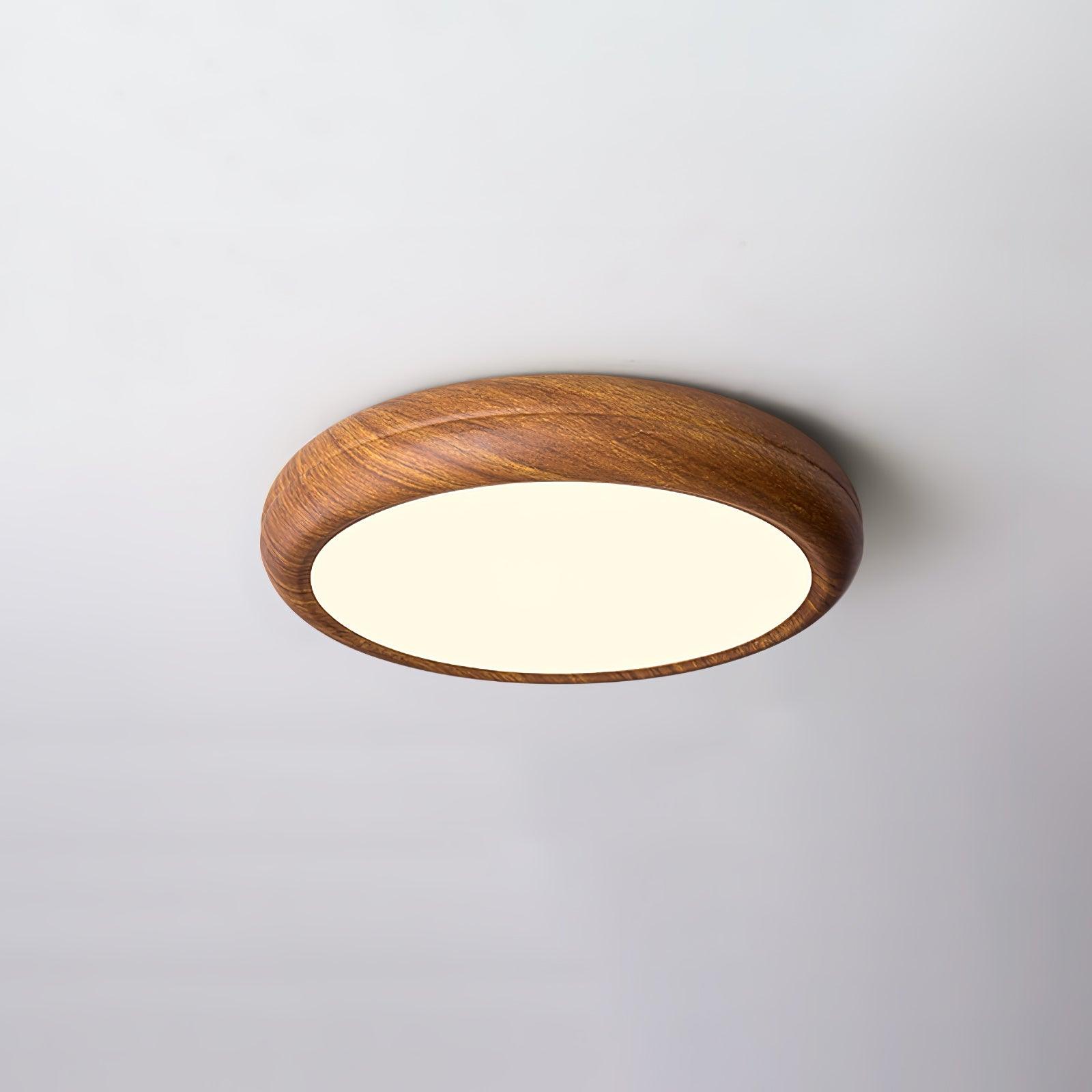 Orbis Wood Wood Grain Round Ceiling Light - Neutralighting