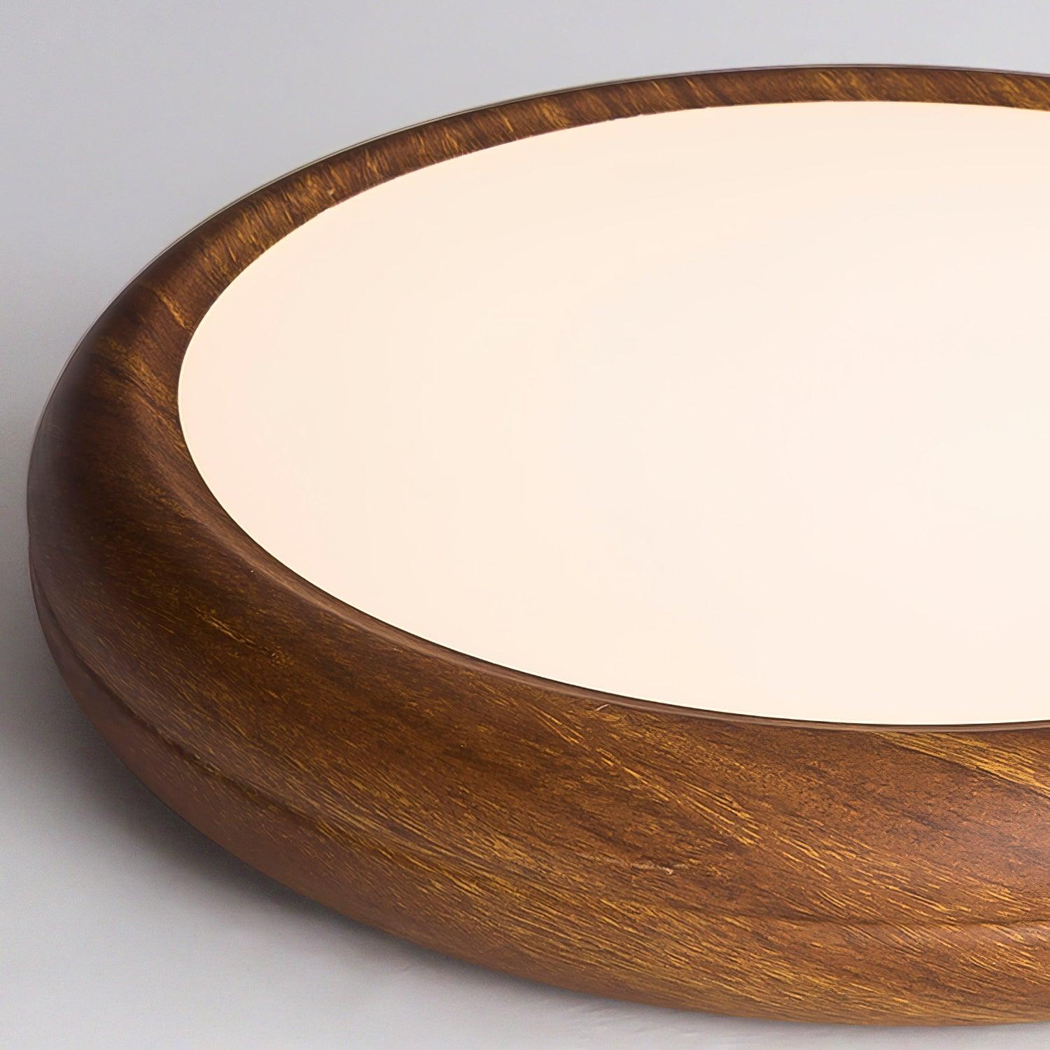 Orbis Wood Wood Grain Round Ceiling Light - Neutralighting
