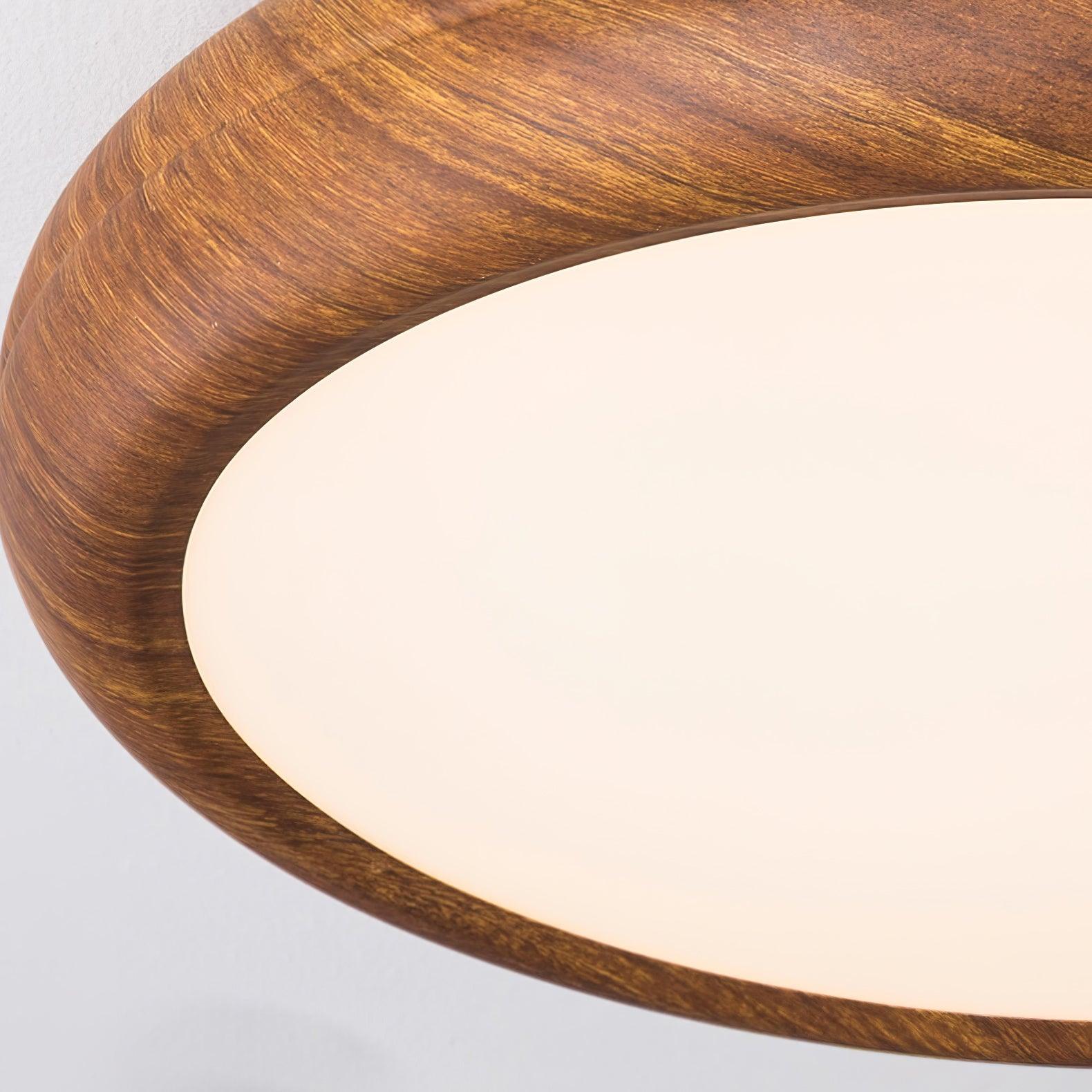 Orbis Wood Wood Grain Round Ceiling Light - Neutralighting