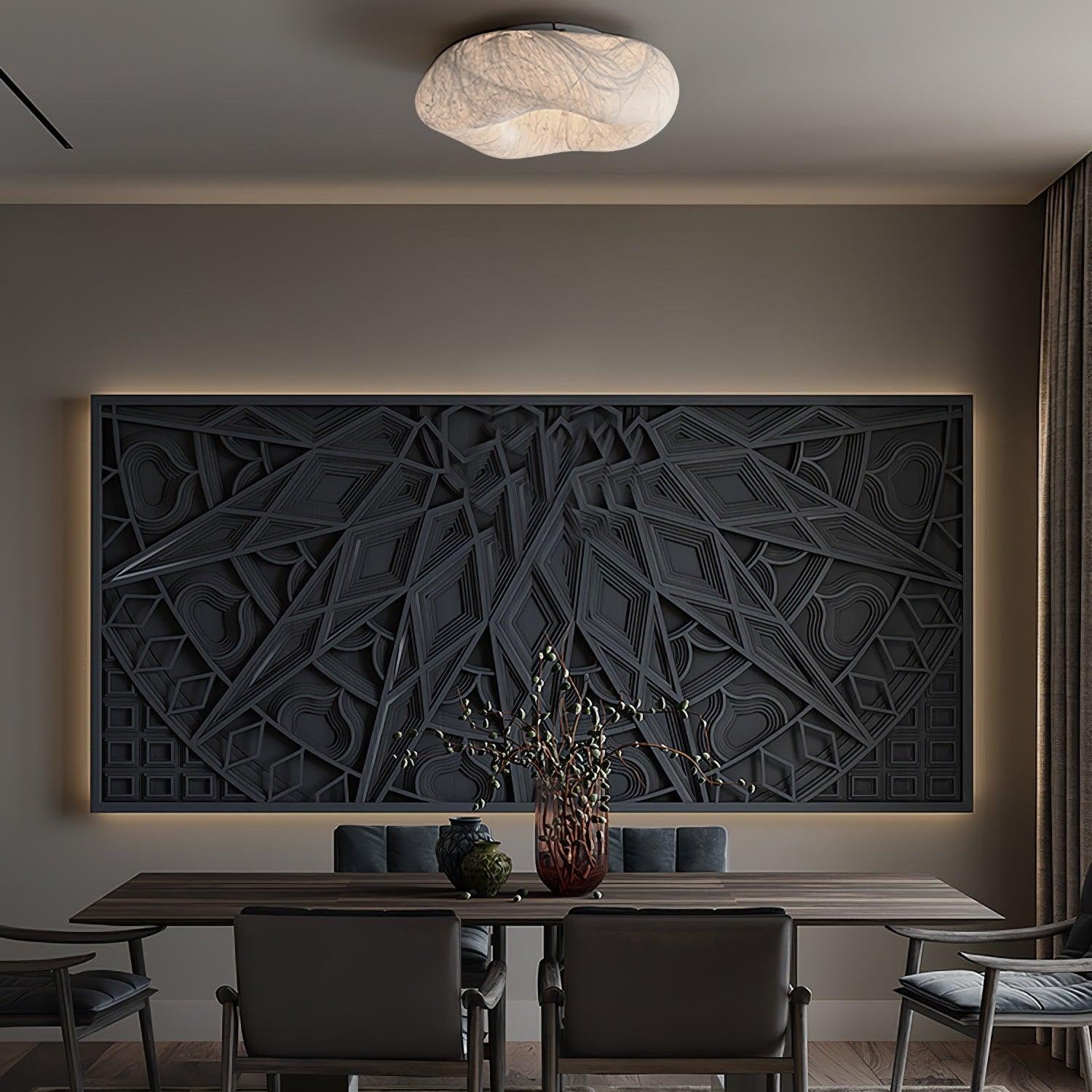 Yunduo Ceiling Lamp Silk Elegant - Letslighting
