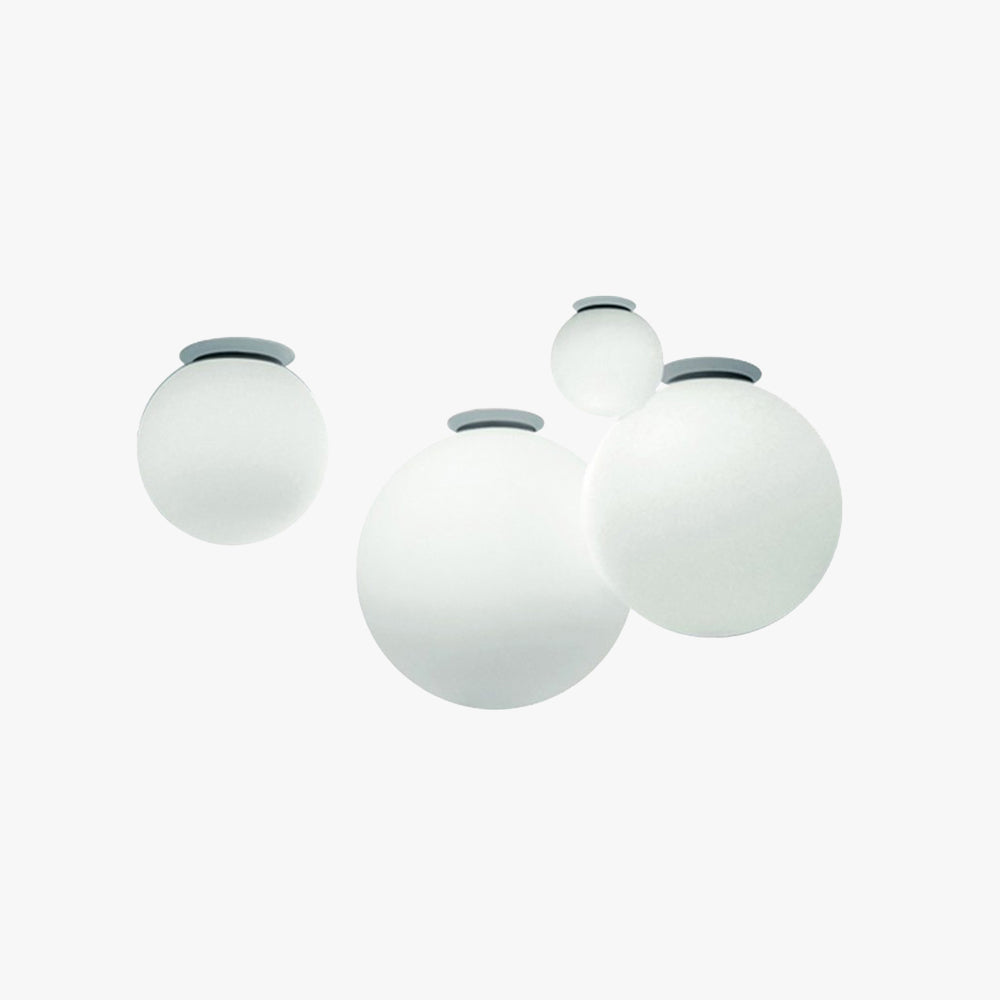 Valentina Modern Bubble Sphere Flush Mount Ceiling Light Glass Bedroom