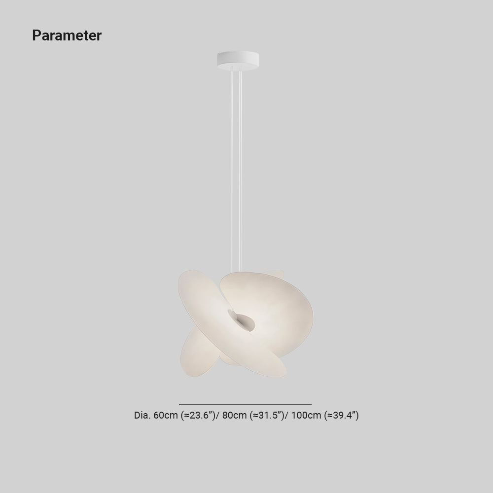 Ritta Chandelier White Nordic Creative Fabric  Living Room Dining Room