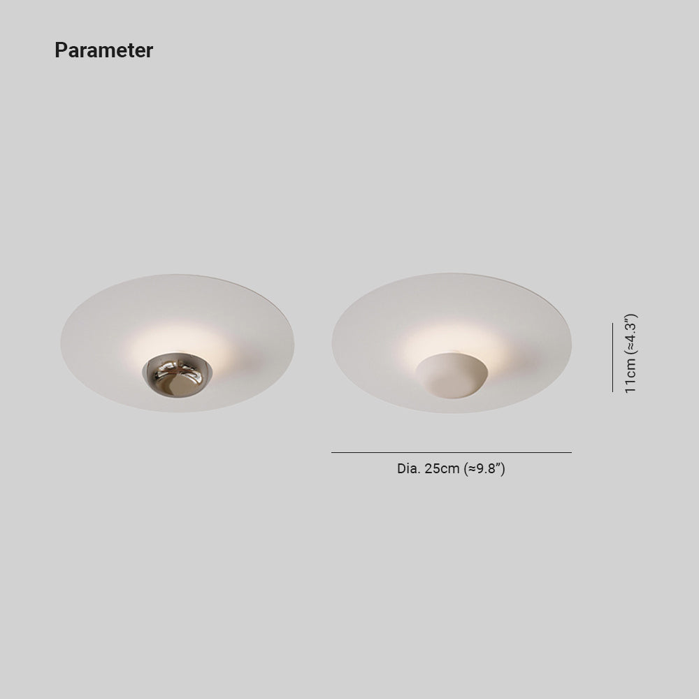 Arisha  Flush Mount Ceiling Light  White Living Room Bedroom