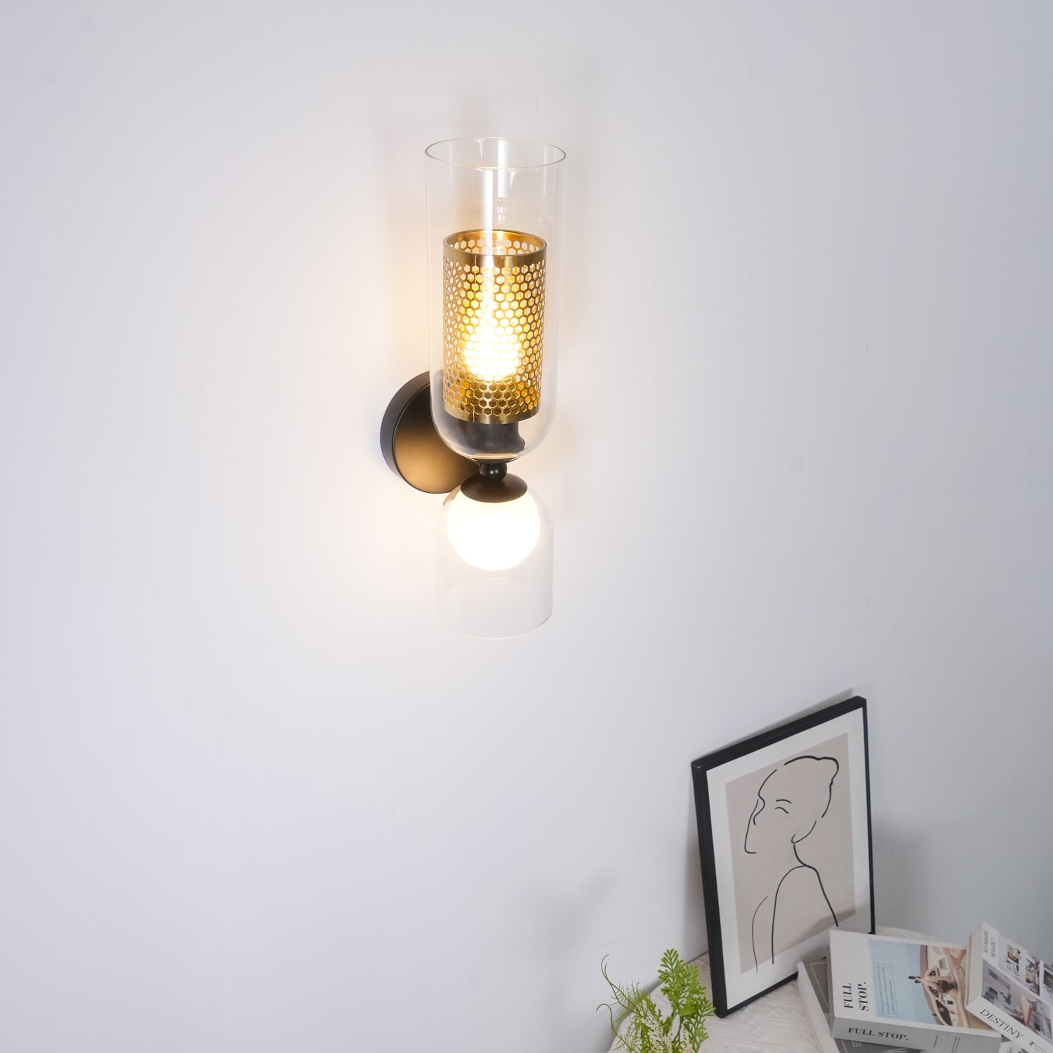 Alvynan Applique Murale en Verre Art Nordique Premium - Neutralighting