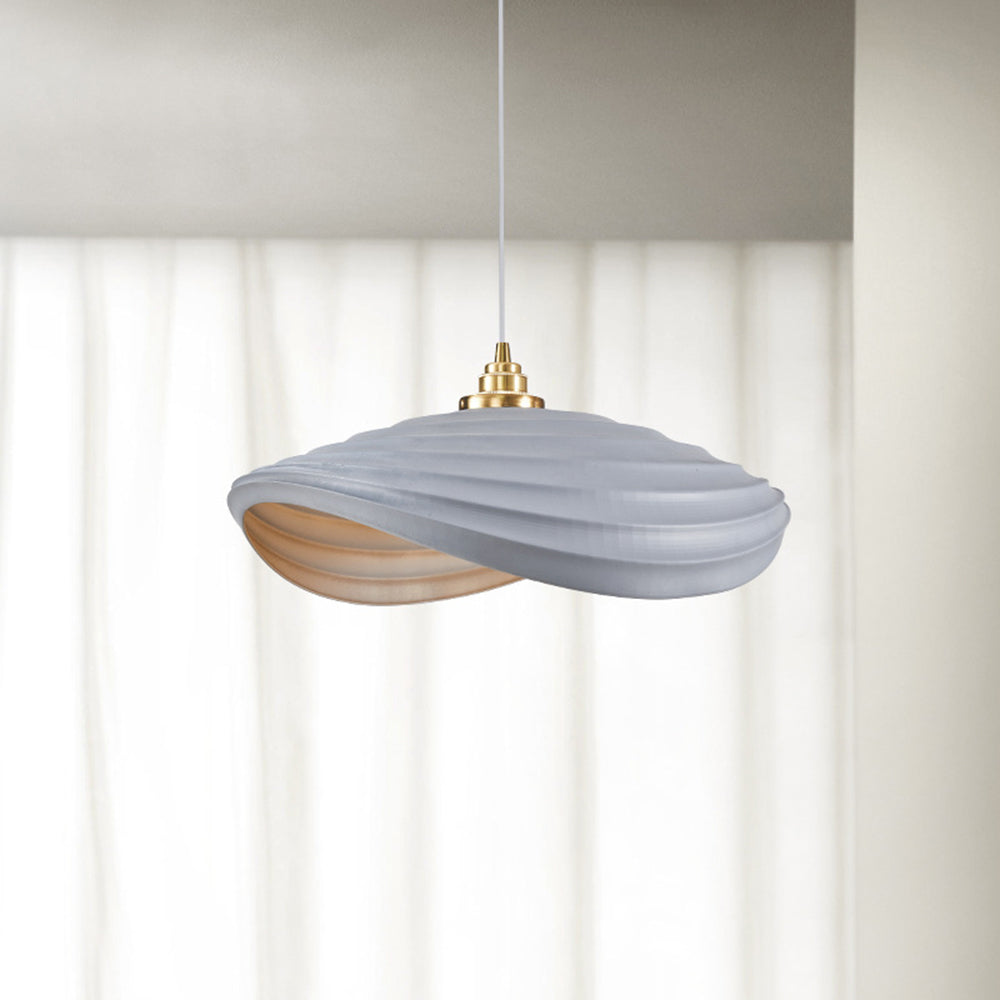 Ritta Wabi-Sabi Minimalisme Ripple Pendant Light, Resin&Metal