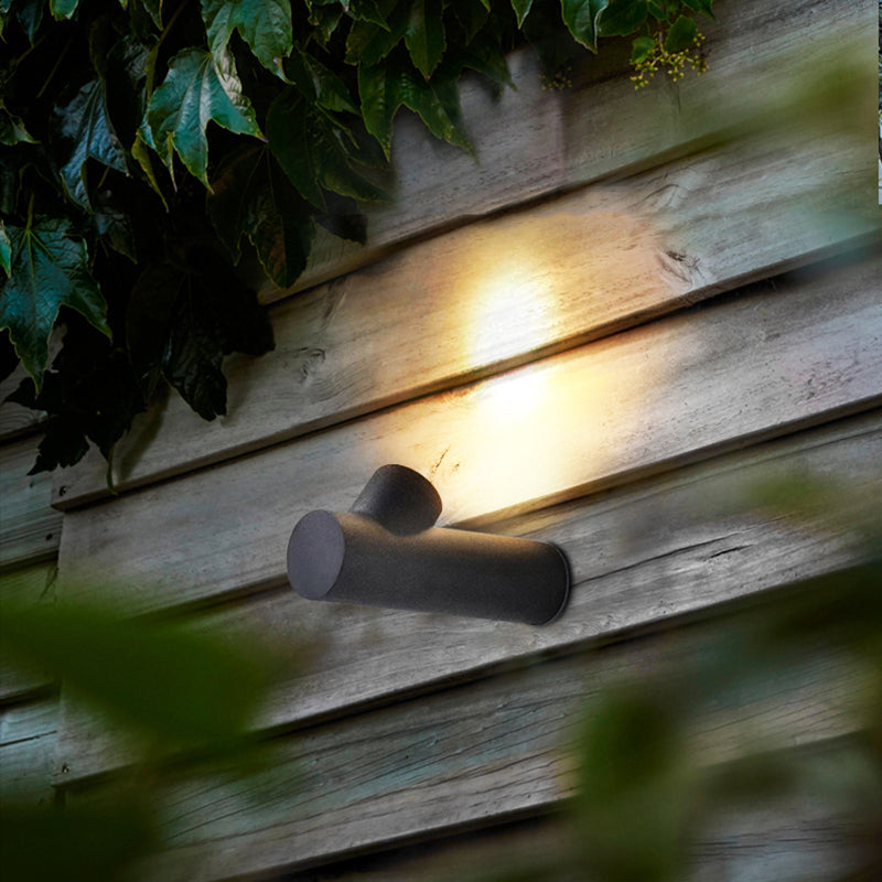 Ray Modern Waterproof Outdoor Wall Lighting, White & Black