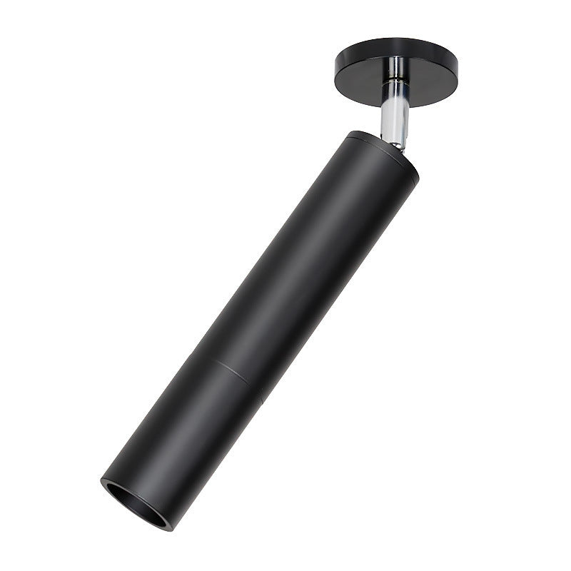 Aria Modern Long Tube Spotlight, Metal, Black/White