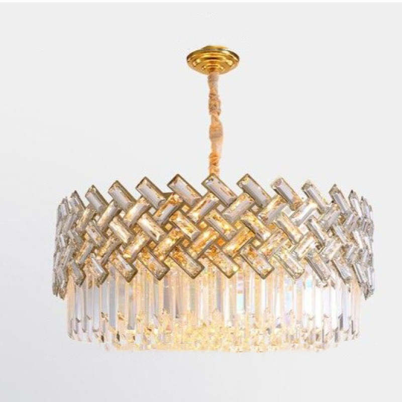 Kristy Luxury Gold Chandelier, Crystal & Metal
